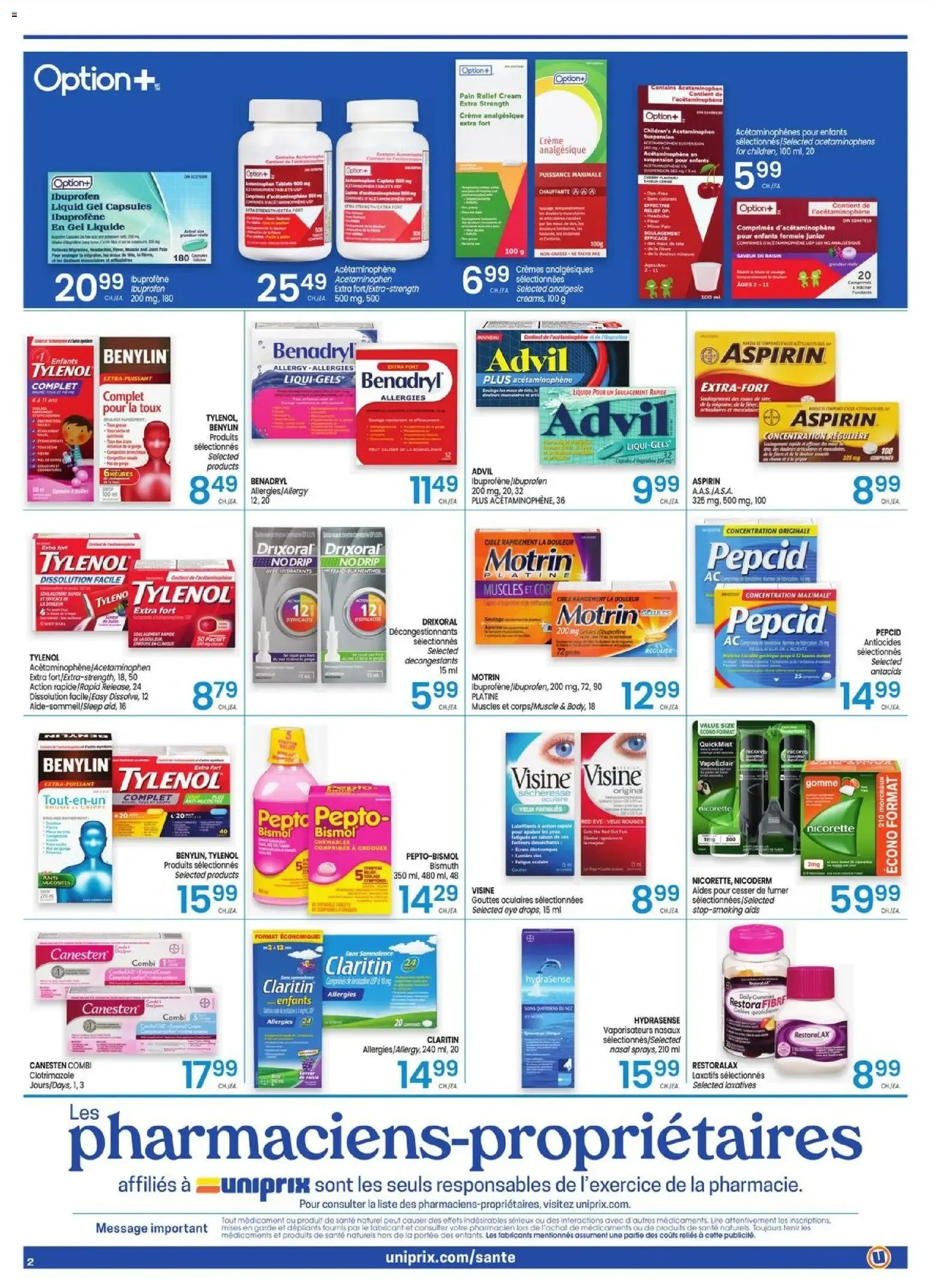 Uniprix - Uniprix Sante from Jul 2, 2026 > weekly specials & deals from July 2 to July 8 2026 - flyer page 2