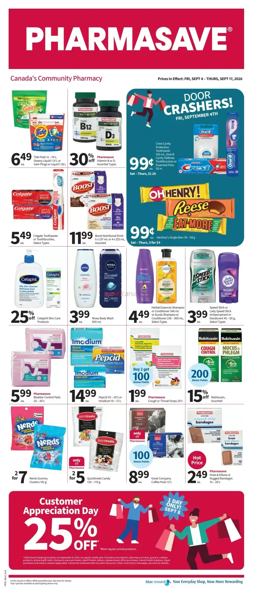 Pharmasave flyer from September 4 to September 17 2026 - flyer page 1