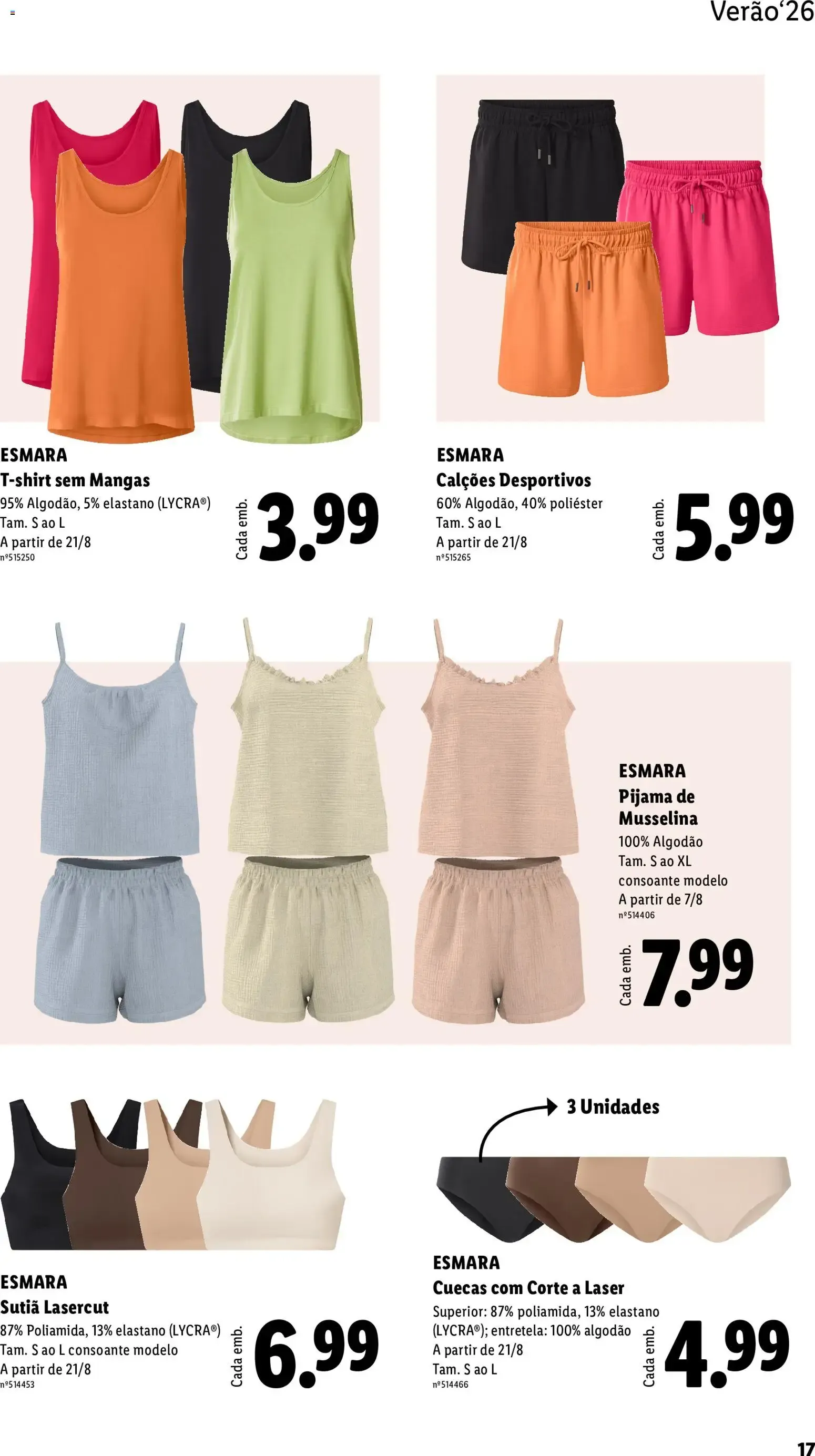 Folheto Lidl Esmara Verão 2026 de 12 de junho até 23 de agosto 2026 - Pagina 17