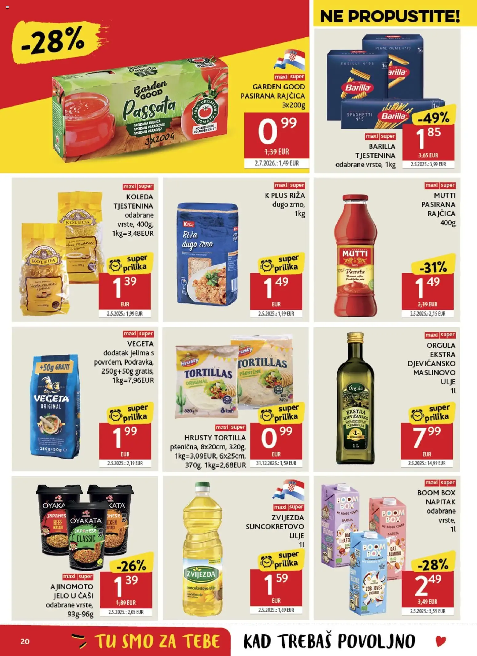 Katalog Konzum Katalog novi od 04.08.2026 na listanje > letak digitalni od 4. kolovoza do 11. kolovoza 2026. - Pregled Stranica 20