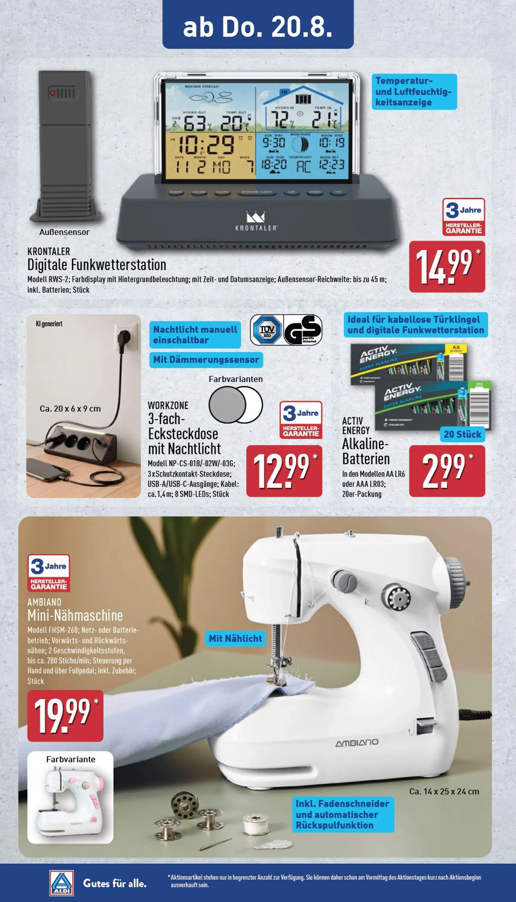 ALDI NORD - Ausblick Prospekt nächste Woche – von Montag 17.08.2026 bis Samstag 22.08.2026 von 17. August bis 22. August 2026 - Prospekt seite 13