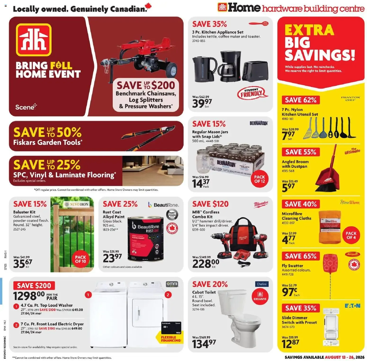 Home Hardware weekly flyer / circulaire from Aug 13, 2026 > weekly specials & deals from August 13 to August 26 2026 - flyer page 1
