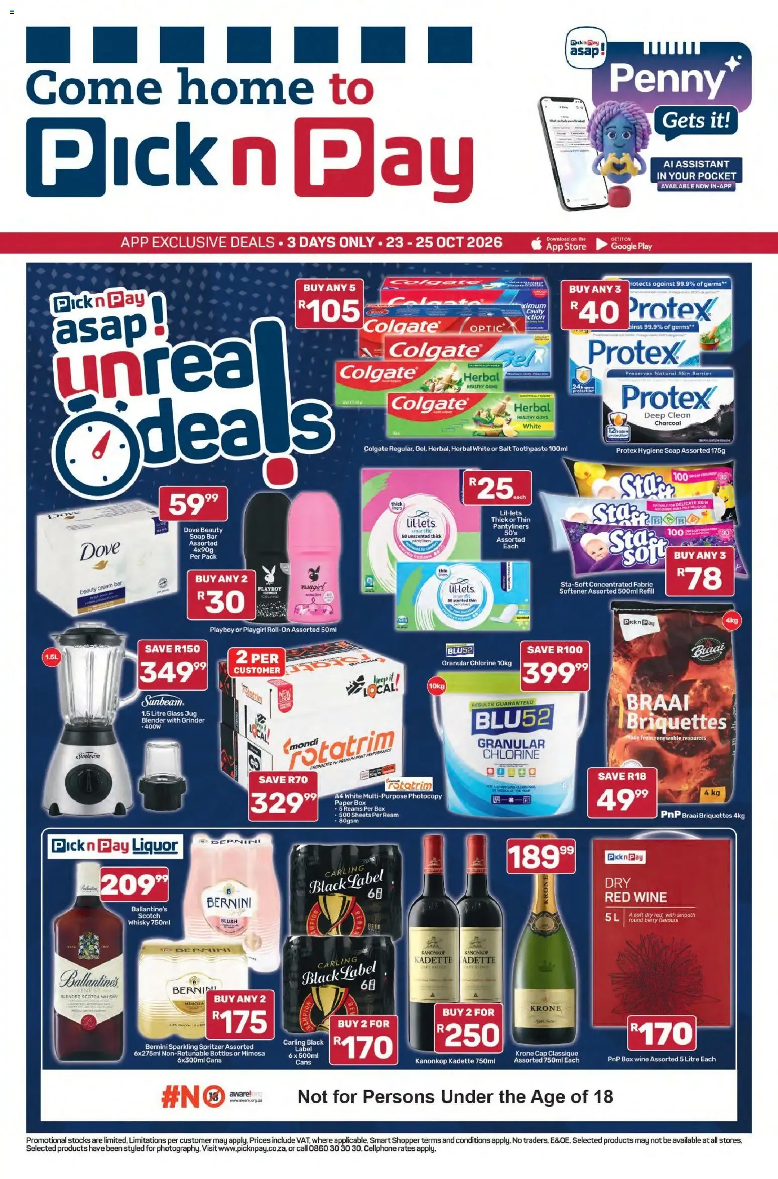 Pick n Pay asap! Unreal Deals (23/10/2026 - 25/10/2026) Online from 23 October to 25 October 2026 - Catalogue Page 2
