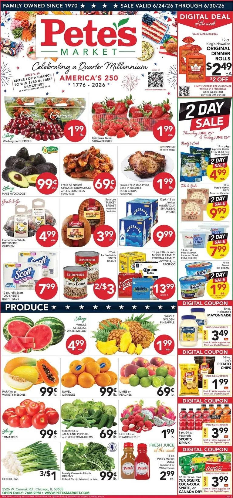 Current Pete's Fresh Market - Cermak & Rockwell leaflet valid from Wednesday 06/24/2026 to Tuesday 06/30/2026