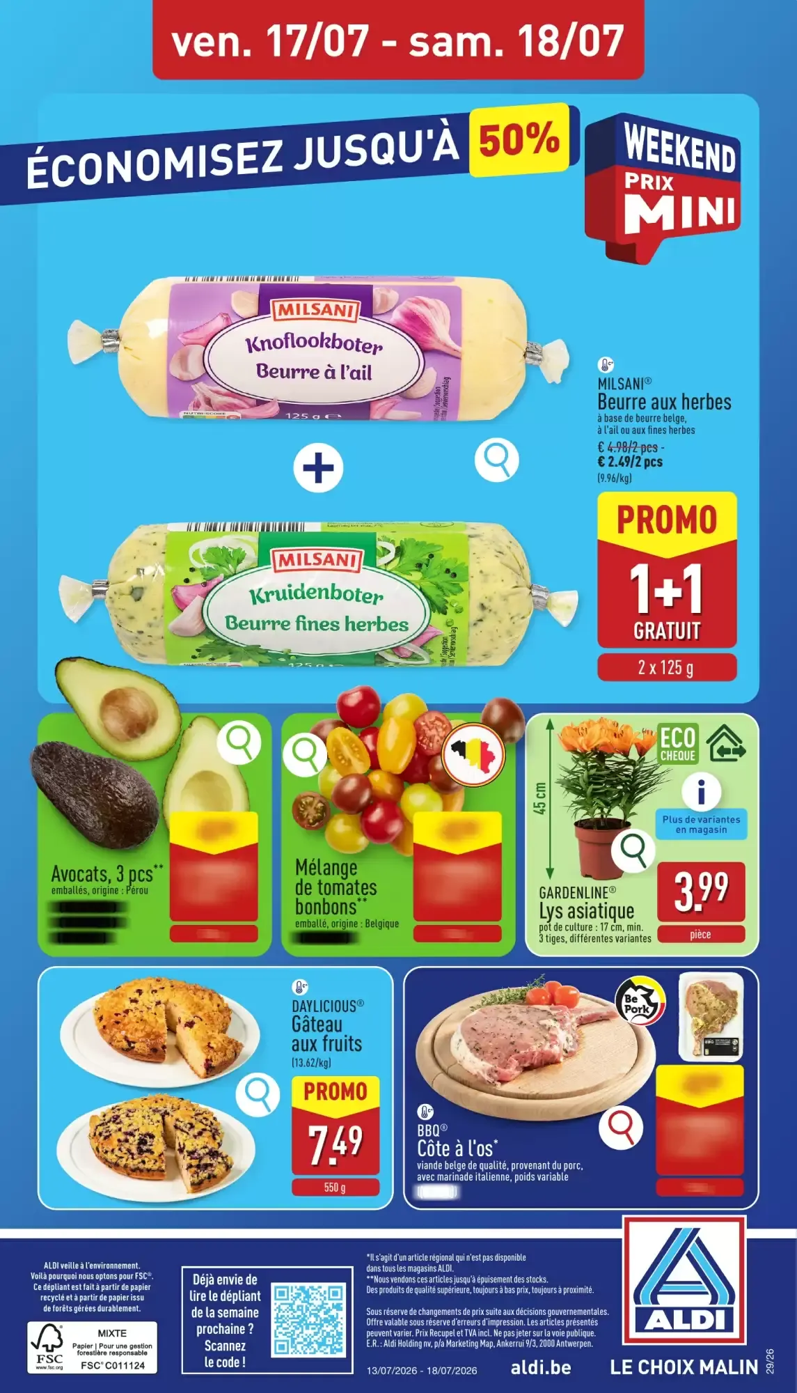 ALDI Dépliant du 13/07 au 18/07 van 13 juli tot 18 juli 2026 - folder pagina 34