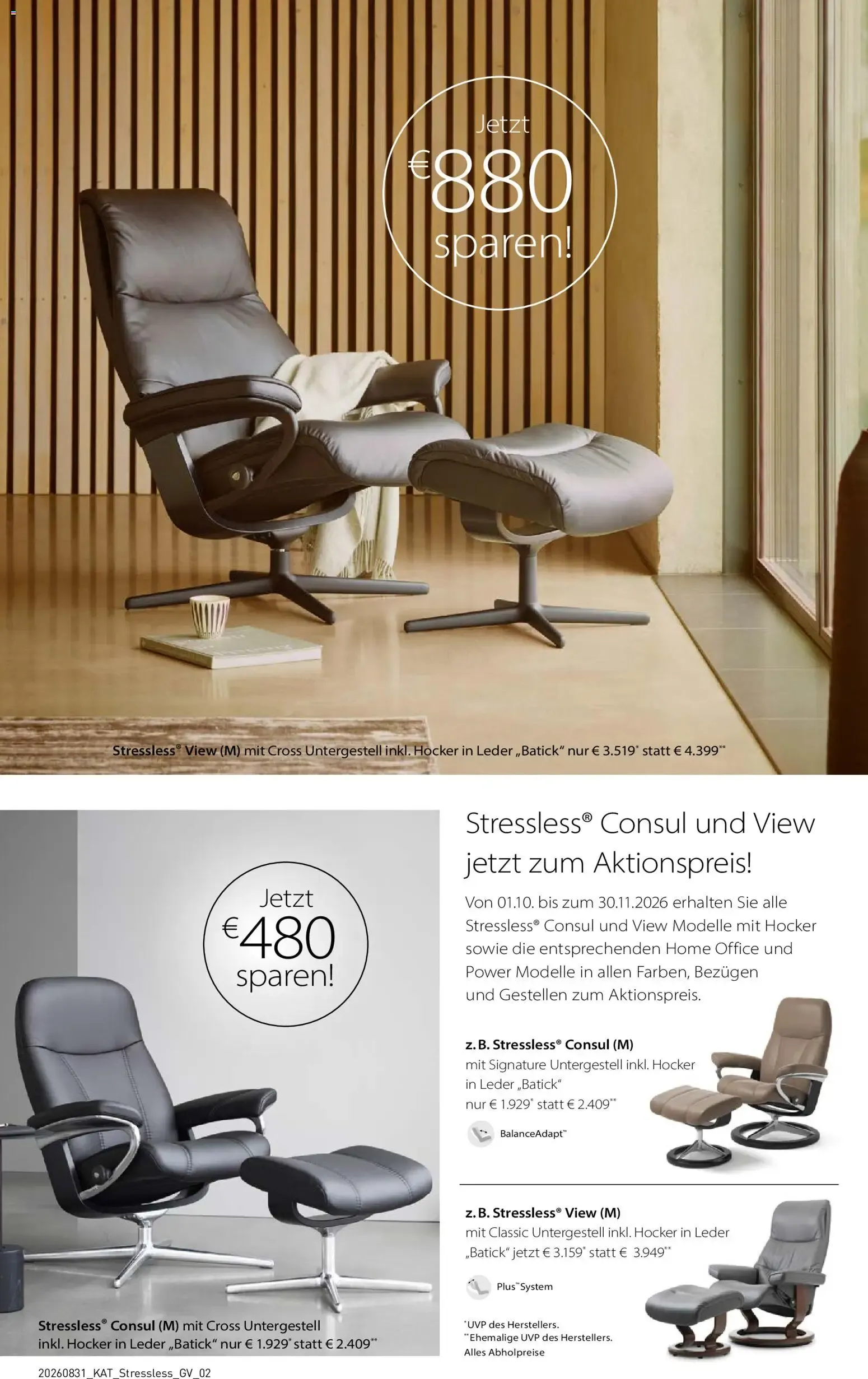 Möbel Martin Katalog Stressless (ab 31.08.2026) zum Blättern von 31. August bis 30. November 2026 - Prospekt seite 2