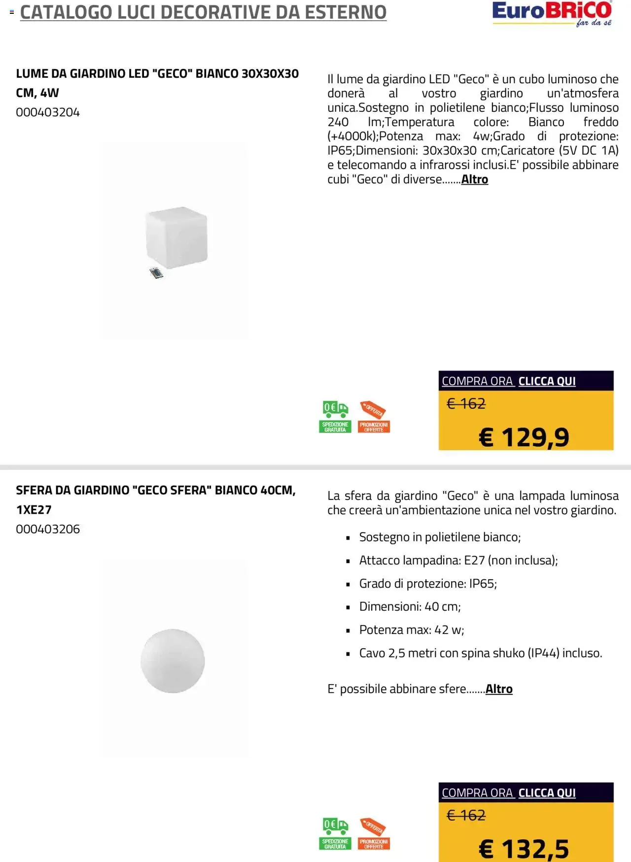 EuroBrico - Catálogo Luci Decorative da Esterno da 23 luglio a 30 giugno di 2026 - Pagina del volantino 5