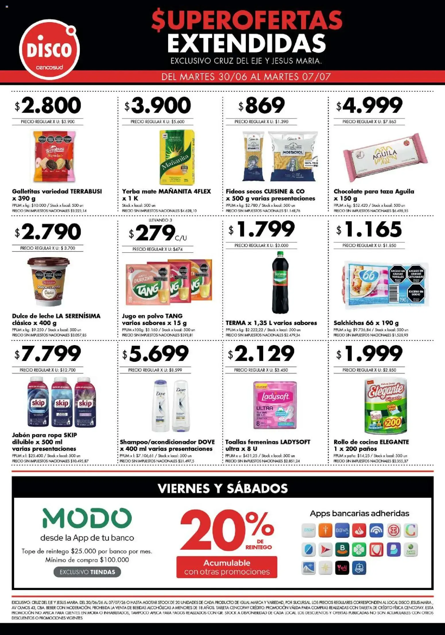 Ofertas de Disco Superofertas Extendidas 30 de junio al 7 de julio 2026 - Página 1 del catálogo