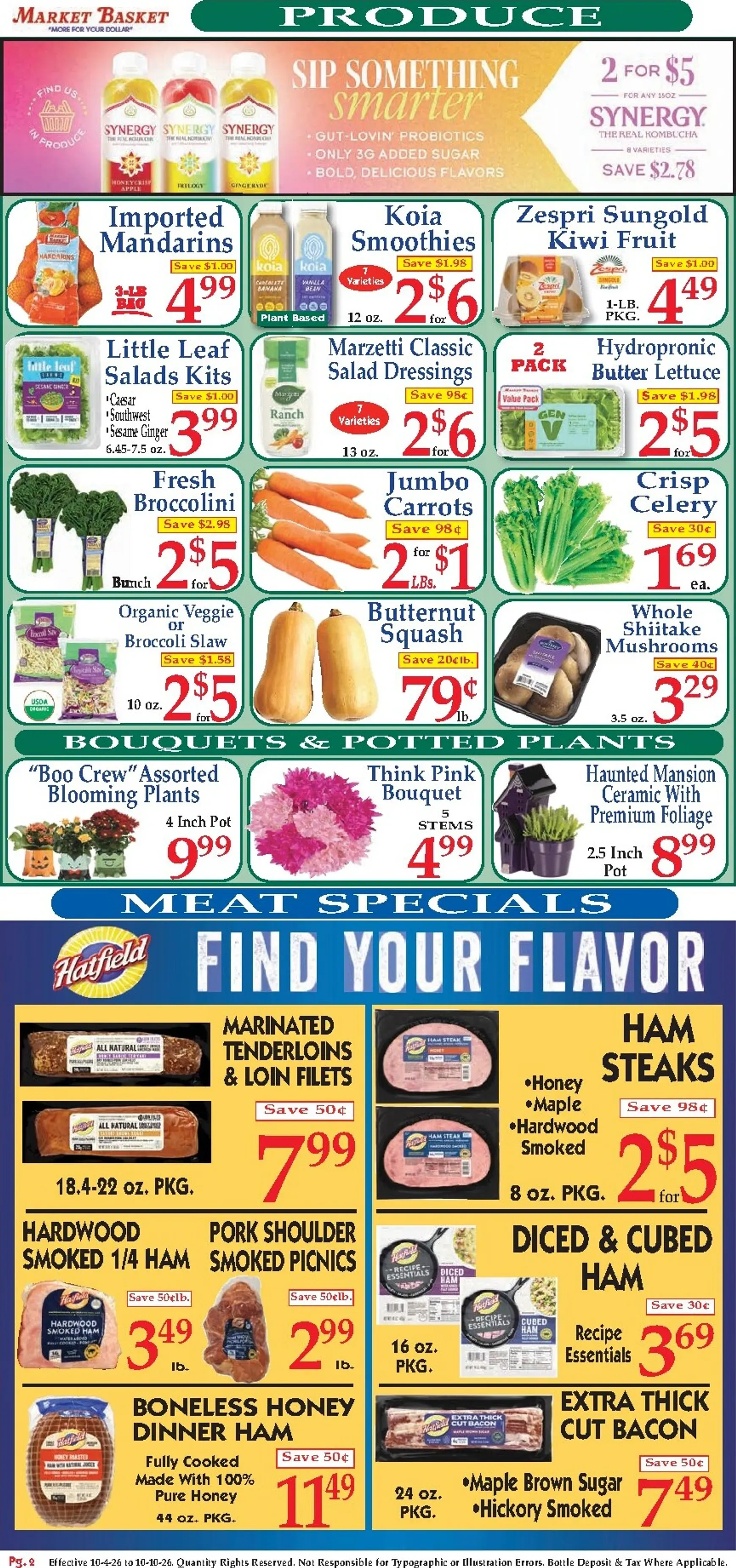 Weekly ad Market Basket: More for your Dollar from October 4 to October 10 2026 - Page 2