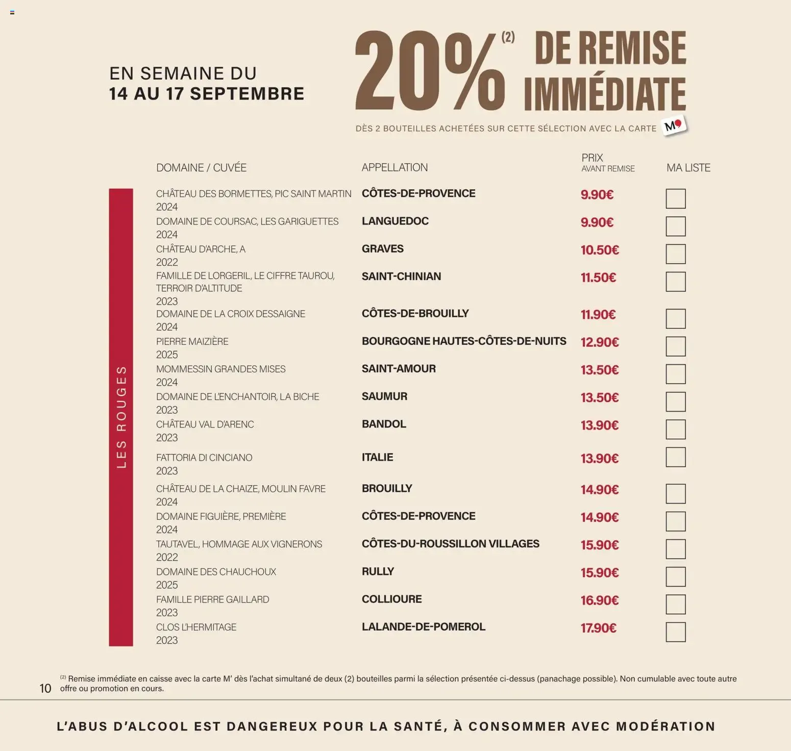 Monoprix - Calendrier des Offres du 11 septembre au 27 septembre 2026 - Catalogue page 10