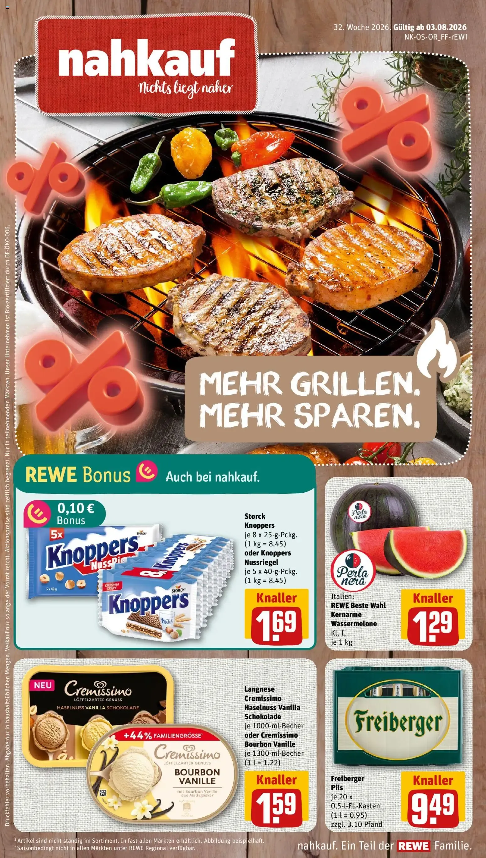 Nahkauf Prospekt (ab 03.08.2026) zum Blättern