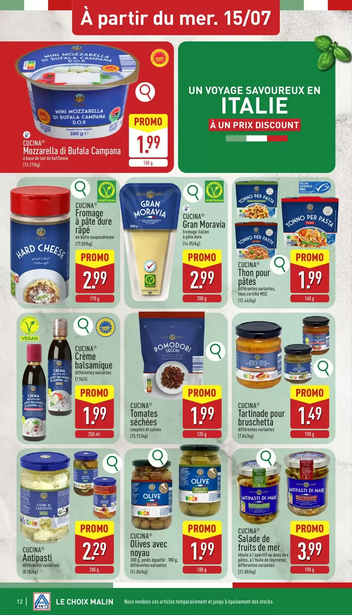 ALDI Dépliant du 13/07 au 18/07 van 13 juli tot 18 juli 2026 - folder pagina 12