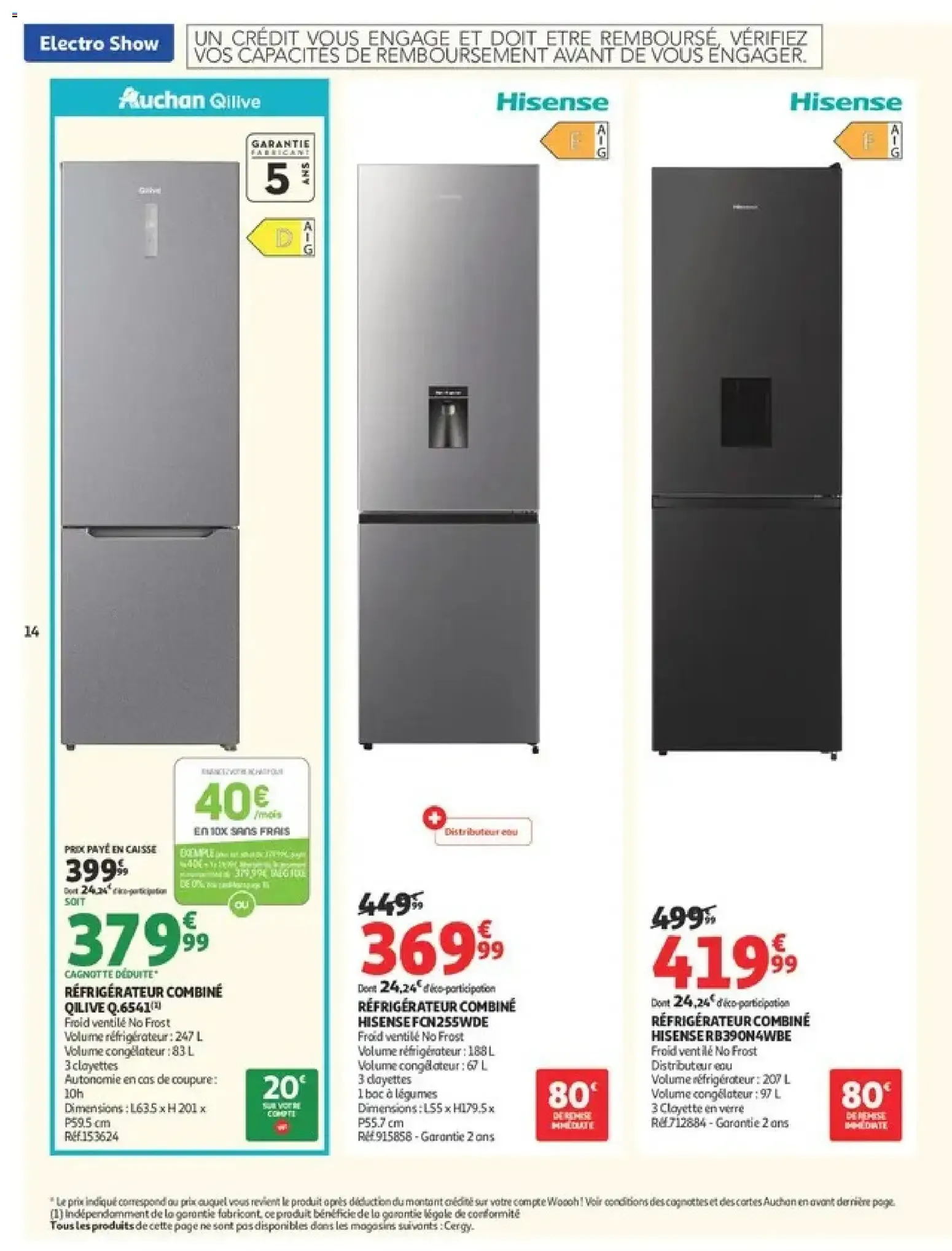 Auchan Electroshow à partir du 01/09/2026 - promo en ligne du 1 septembre au 13 septembre 2026 - Catalogue page 14