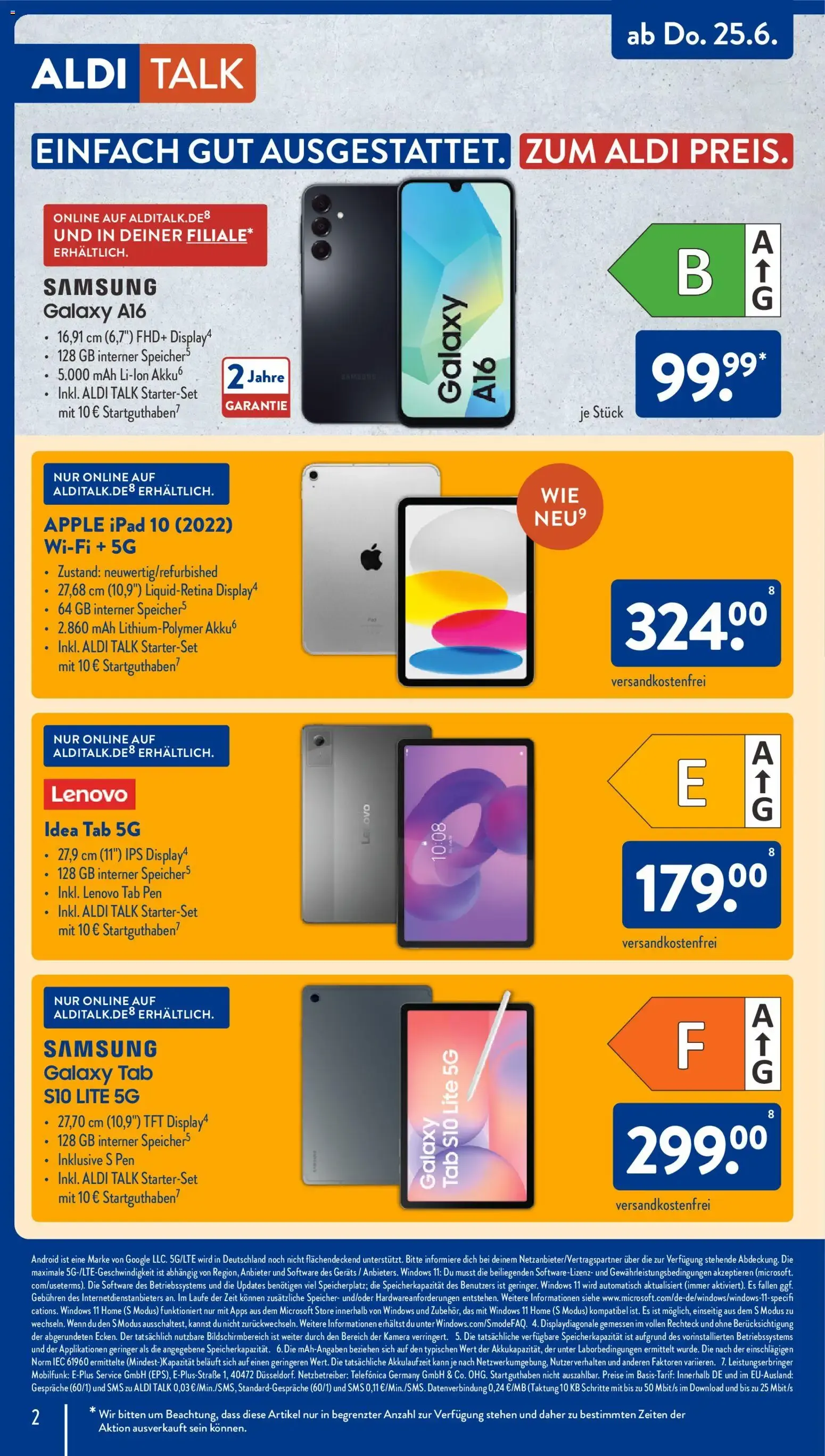 ALDI TALK Jahres-Pakete von 1. Juni bis 5. Juli 2026 - Prospekt seite 2