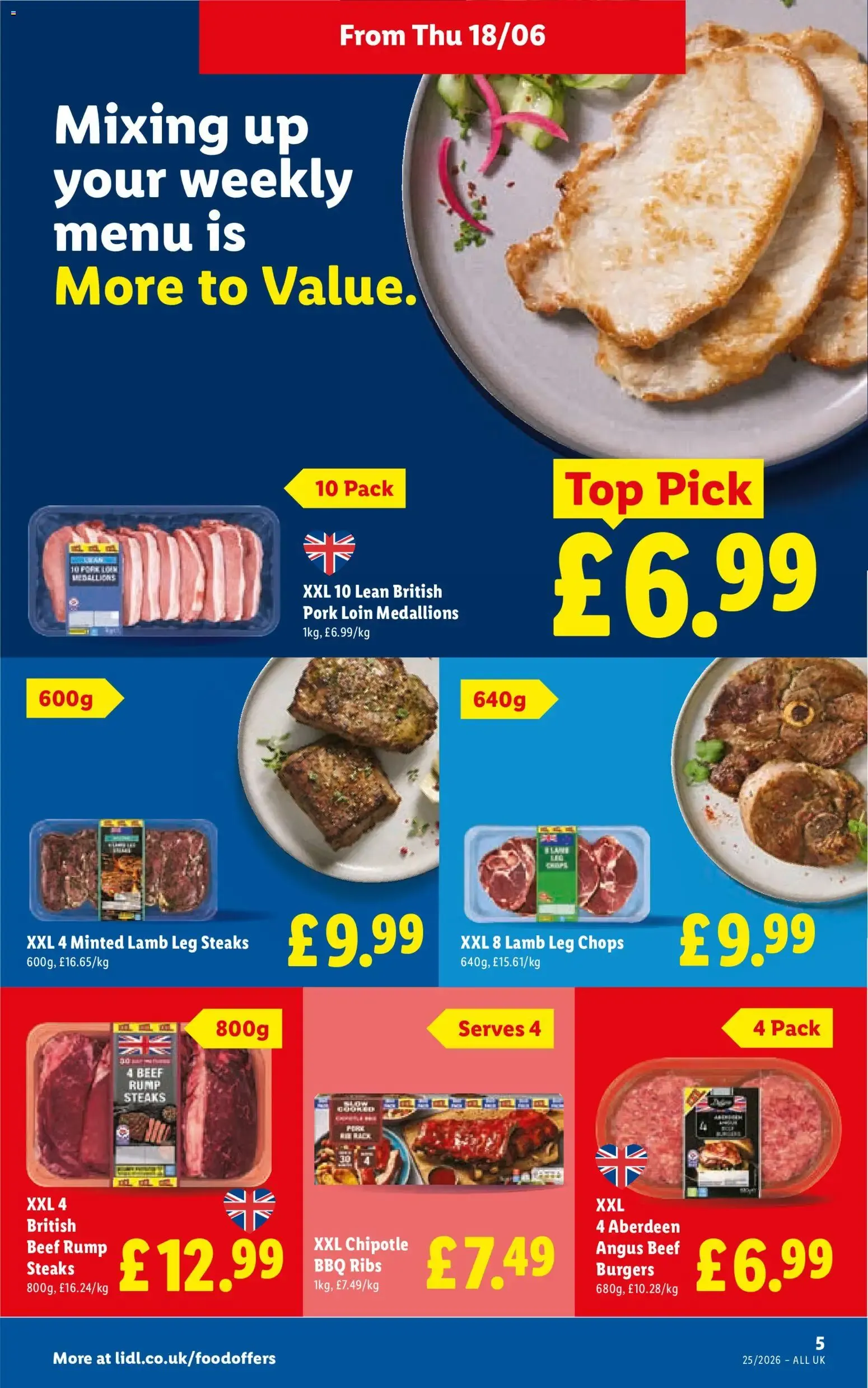 Lidl: More to Value. Turning a stay into a Spaincay. Offers from Thu 18/06 from 18 June to 24 June 2026 - Catalogue Page 5