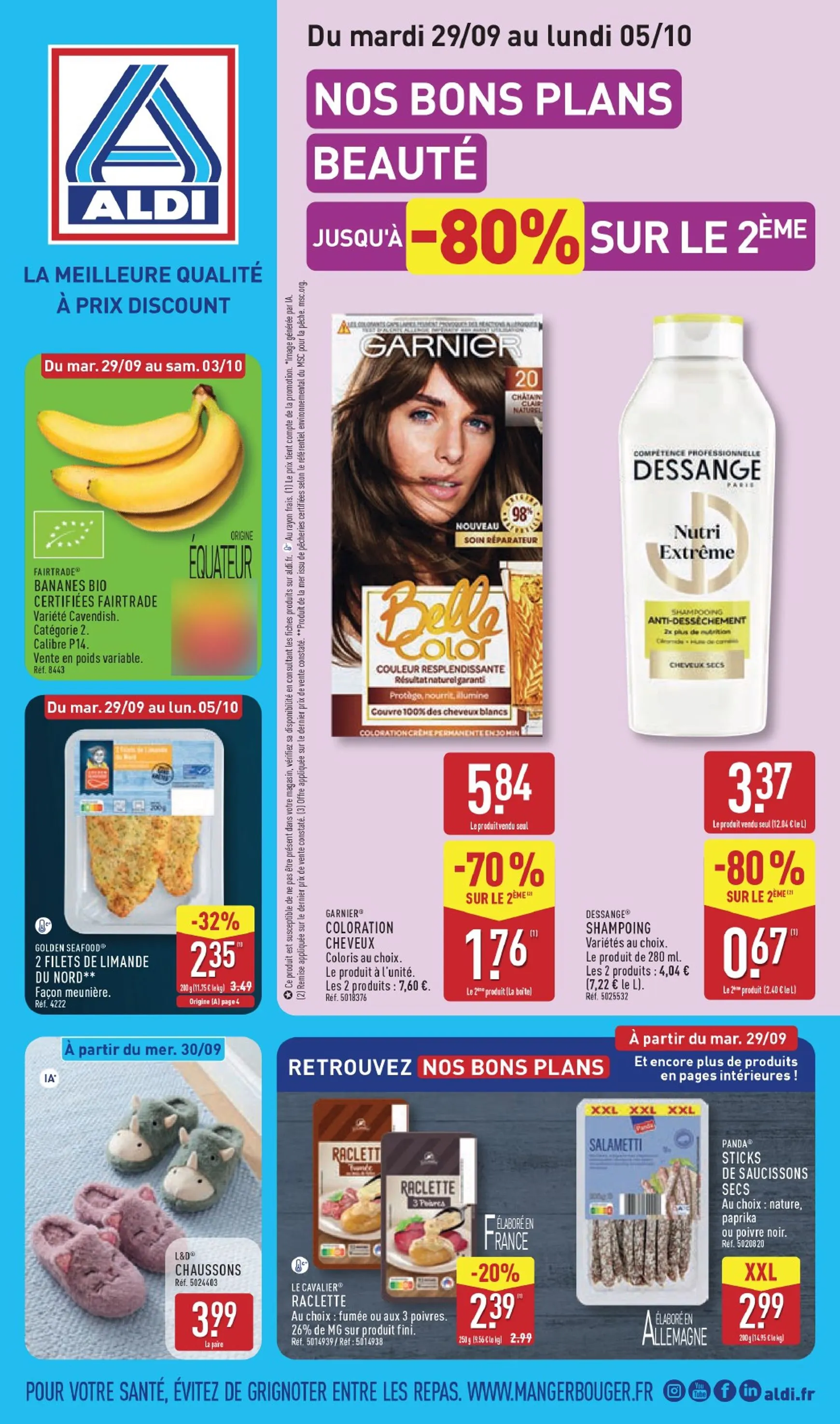 ALDI - Nos Bons Plans Beauté du 29 septembre au 5 octobre 2026 - Catalogue page 1