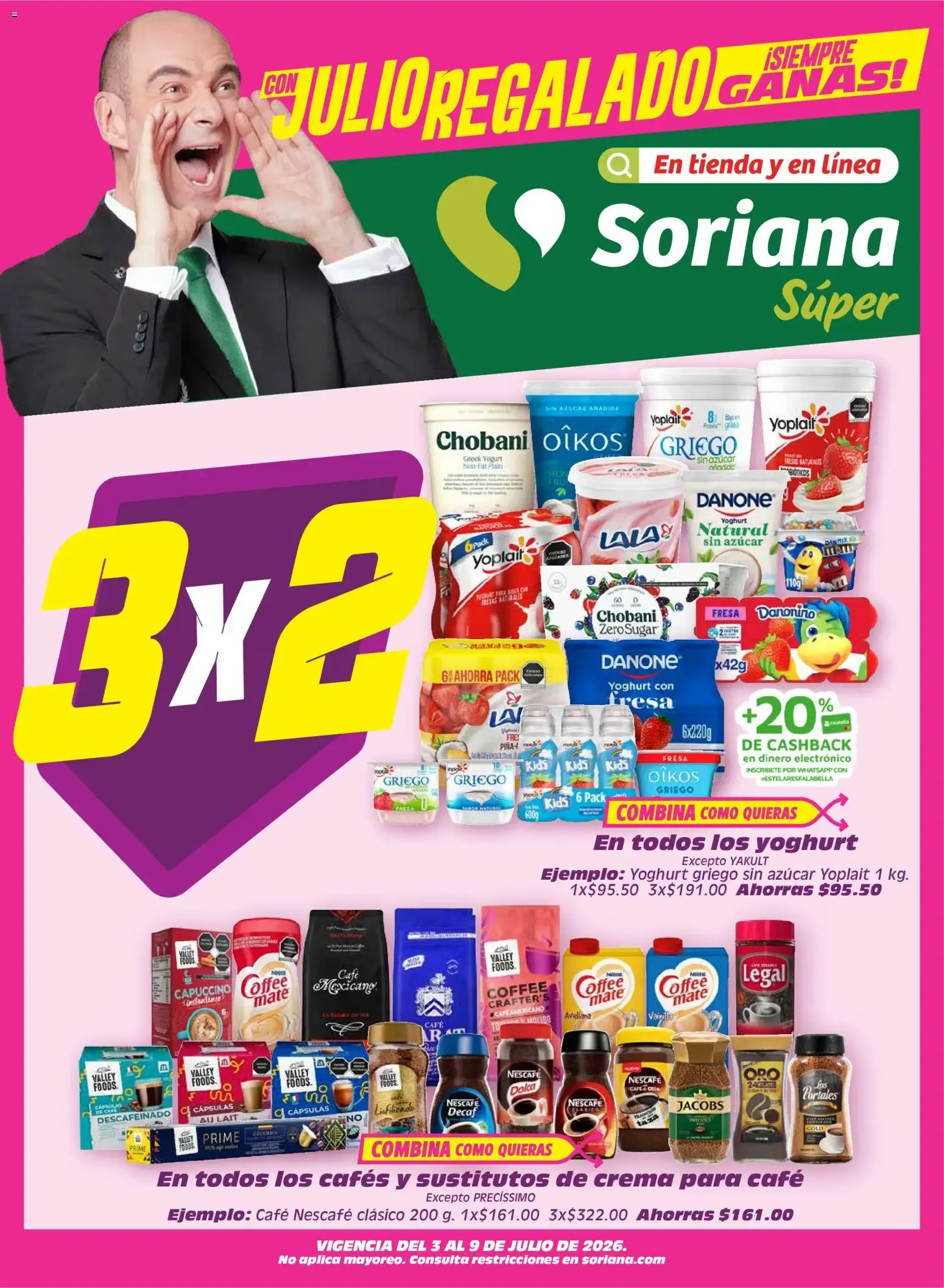 Catálogo de SORIANA ofertas hoy de 03/07/2026 - Folleto Julio 3 de julio al 9 de julio 2026 - Pagina 1