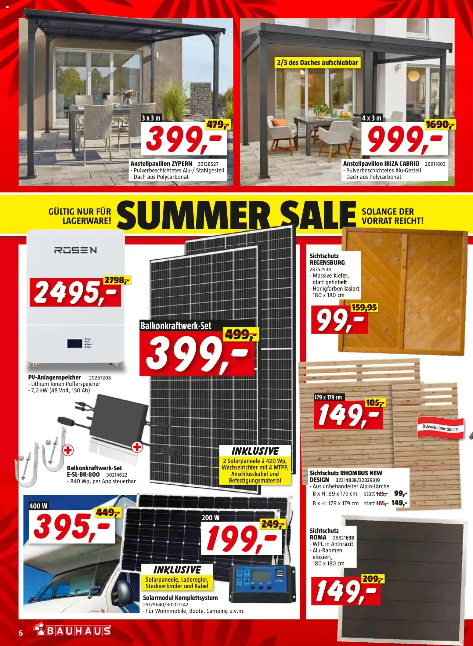 Bauhaus Summer Sale von 5. August bis 18. August 2026 - Flugblätt seite 6