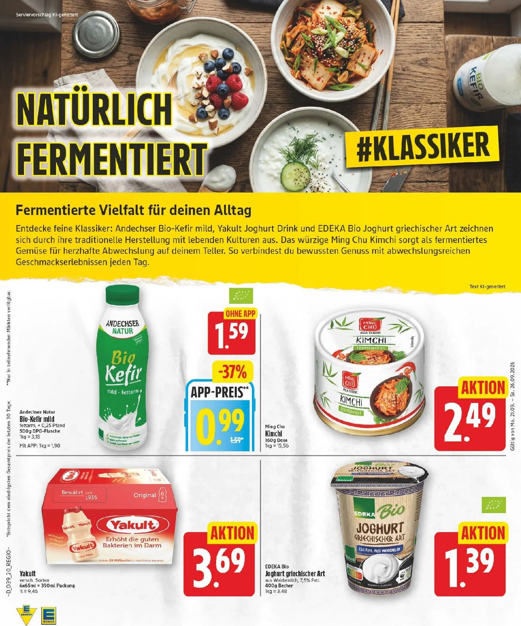 MIT DER EDEKA APP SPARST DU NOCH MEHR! von 21. September bis 26. September 2026 - Prospekt seite 20