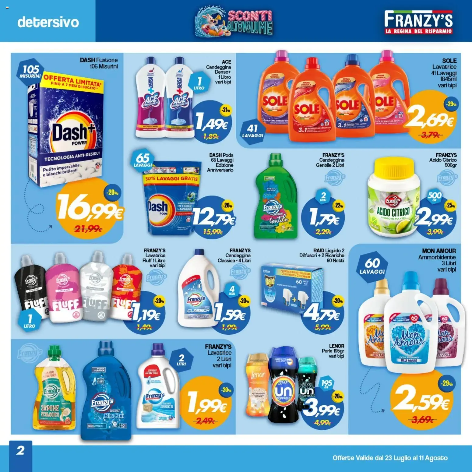 Franzy's Sconti Altovolume da 23 luglio a 11 agosto di 2026 - Pagina del volantino 2
