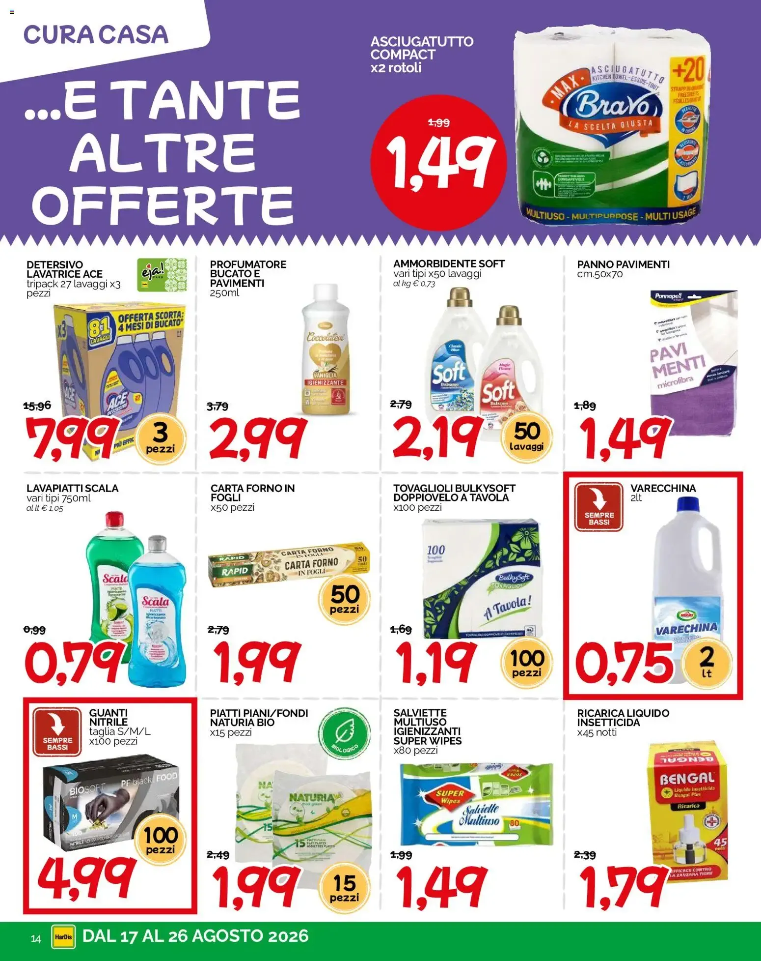 HarDis volantino dal 17/08/2026 - online Offerte da 17 agosto a 26 agosto di 2026 - Pagina del volantino 14