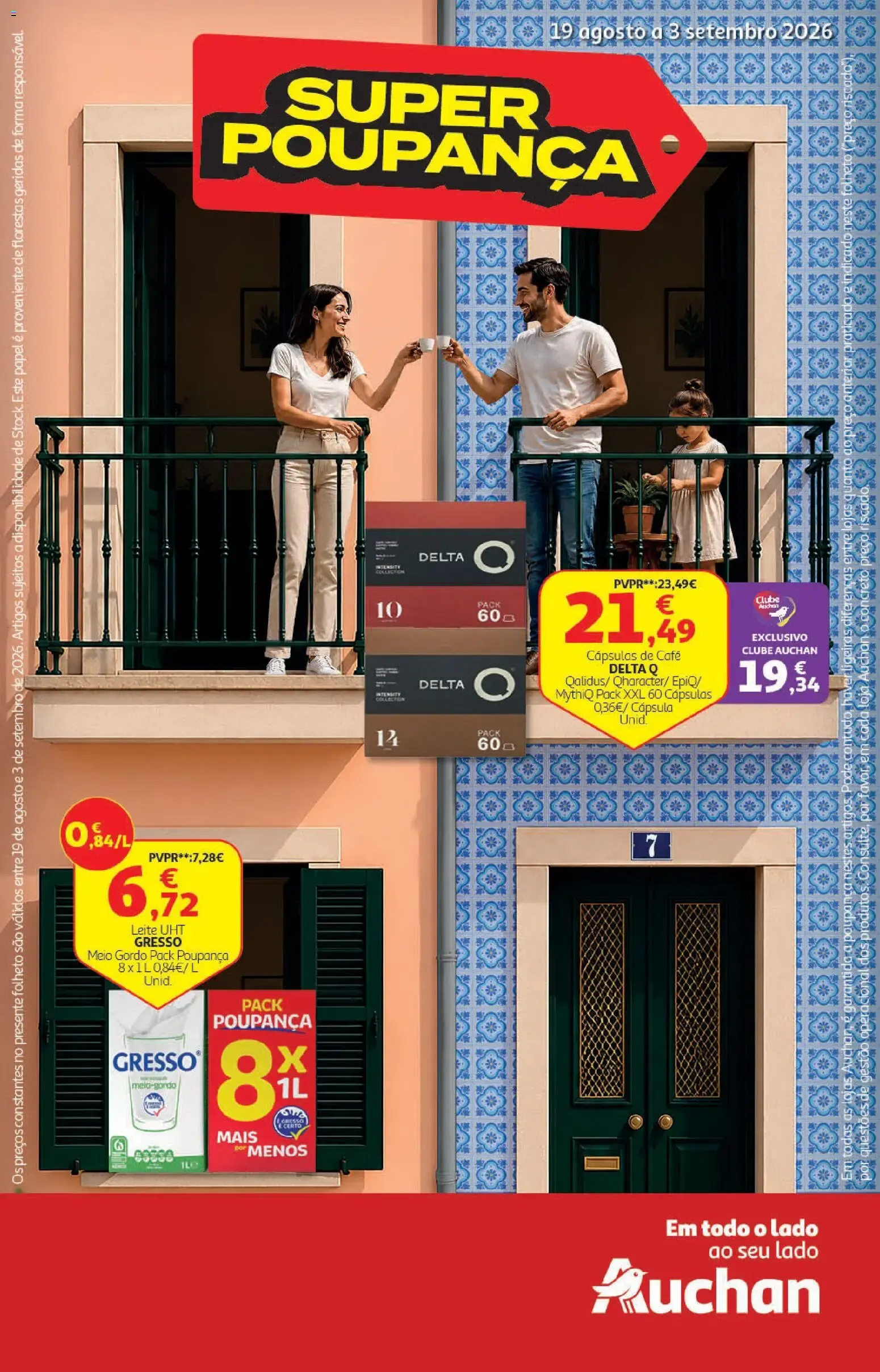 Folheto Auchan Super Poupança de 19 de agosto até 3 de setembro 2026 - Pagina 1