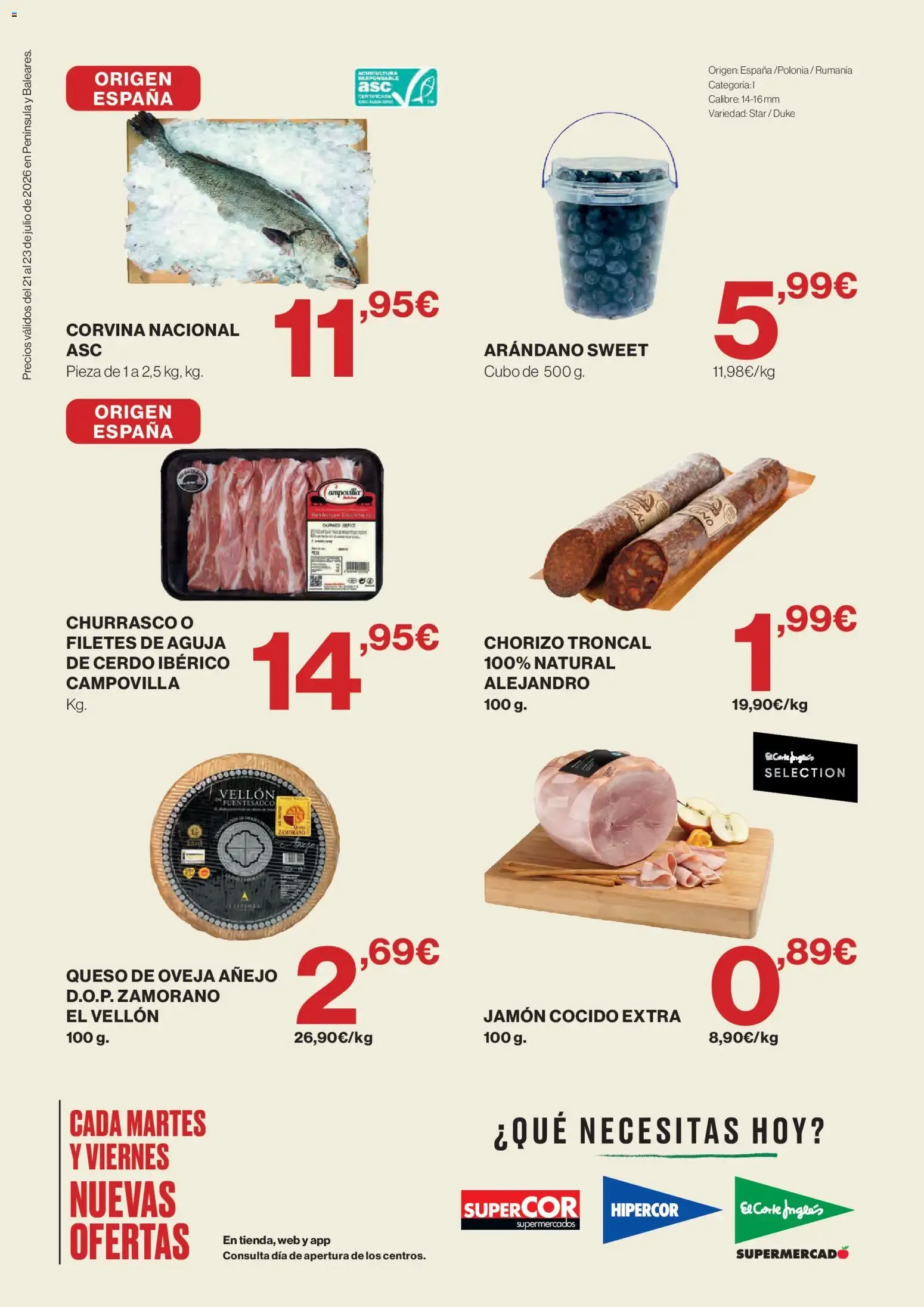 Catálogo de Hipercor Solo 3 días del 21/07/2026 | folleto 21 de julio al 23 de julio 2026 - Página 2