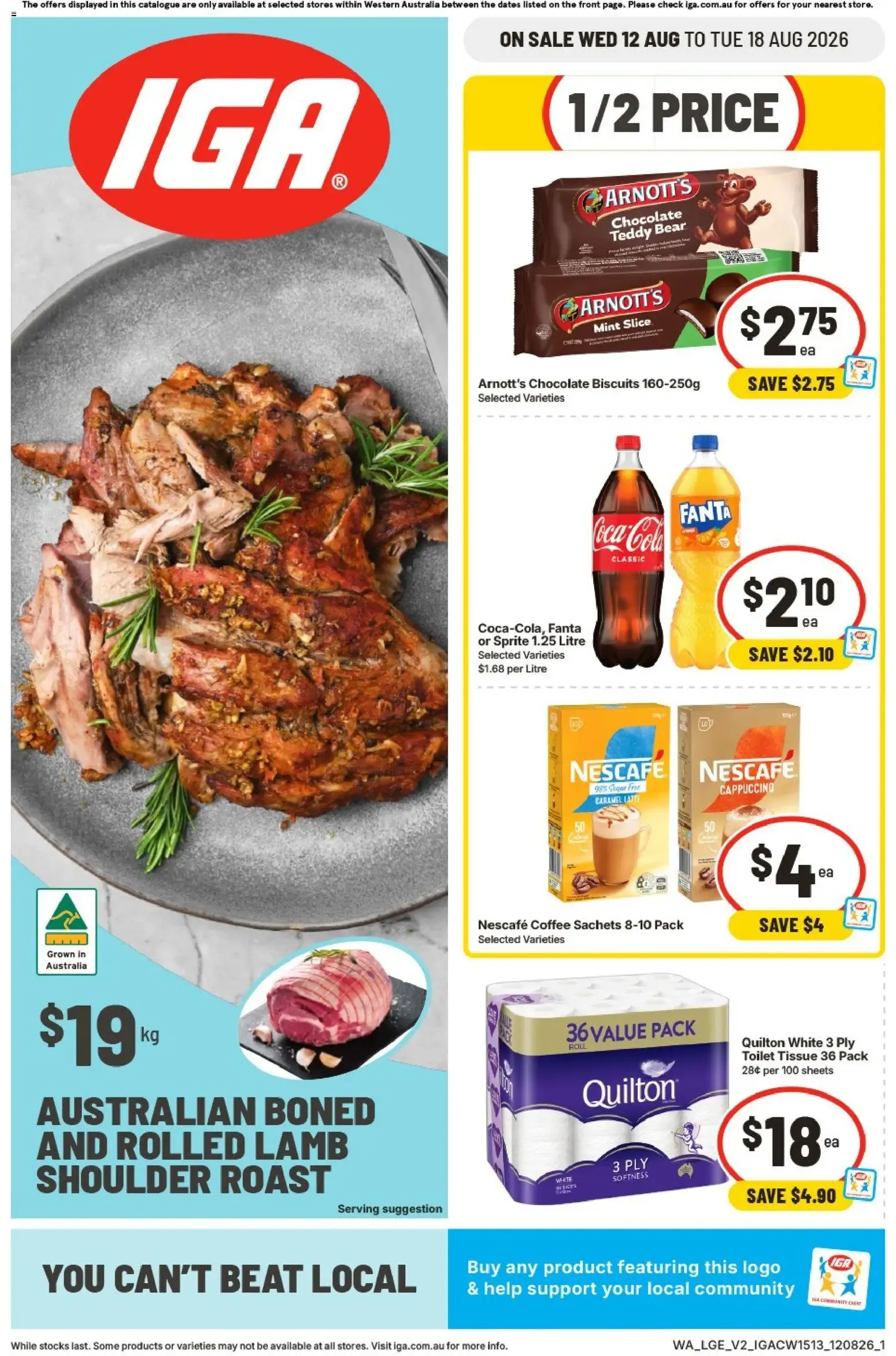 IGA - Catalogue valid from 12 August to 18 August 2026 - page 1