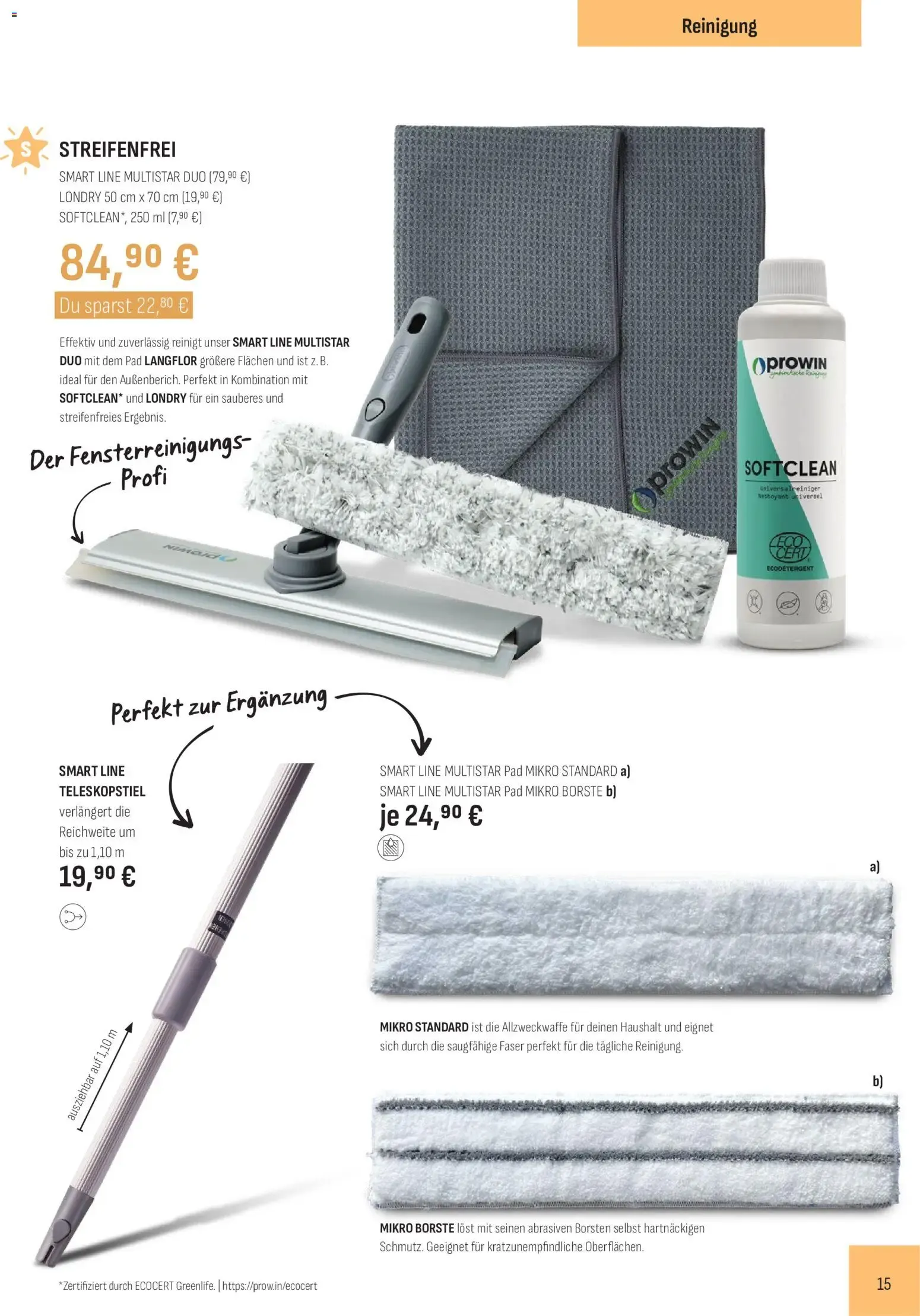 ProWIN SYMBIONTISCHE Reinigung - Edición #6/2026 von 1. Juli bis 31. Dezember 2026 - Prospekt seite 15