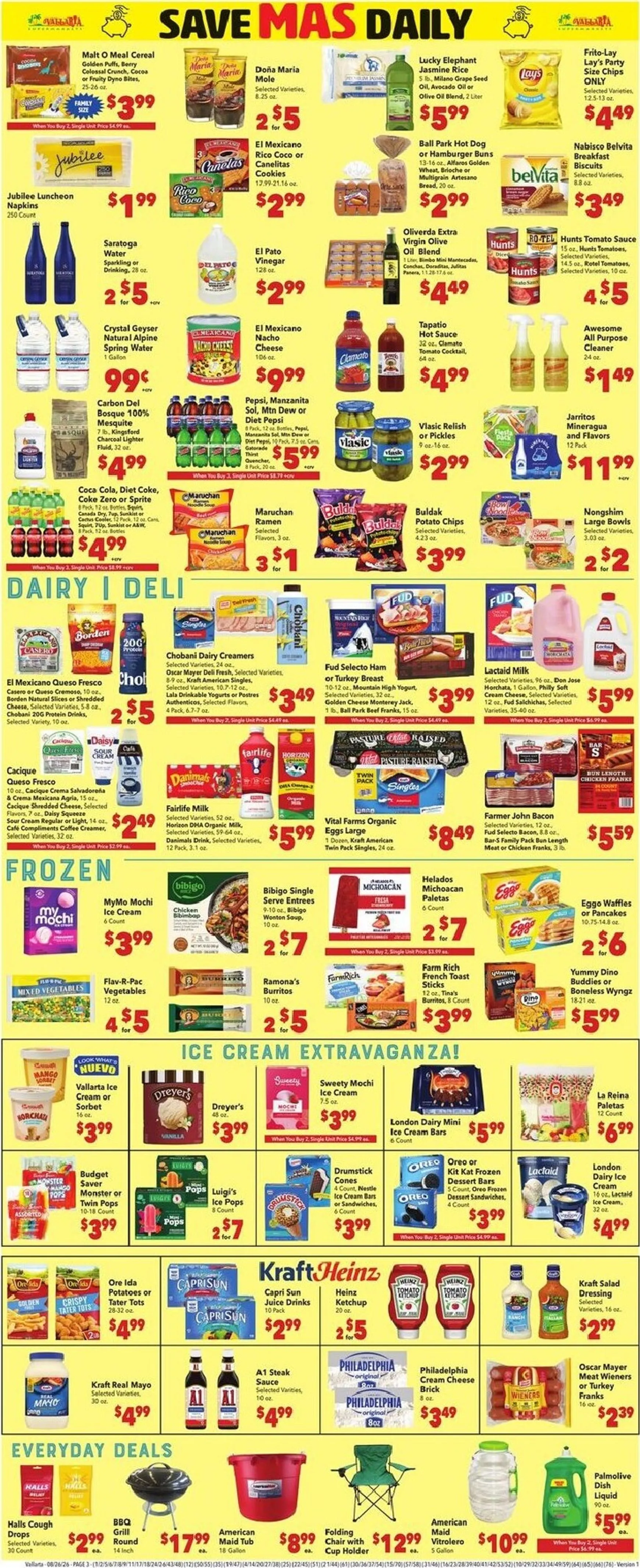 Weekly ad Current Vallarta leaflet valid from Wednesday 08/26/2026 to Tuesday 09/01/2026 from August 26 to September 1 2026 - Page 3