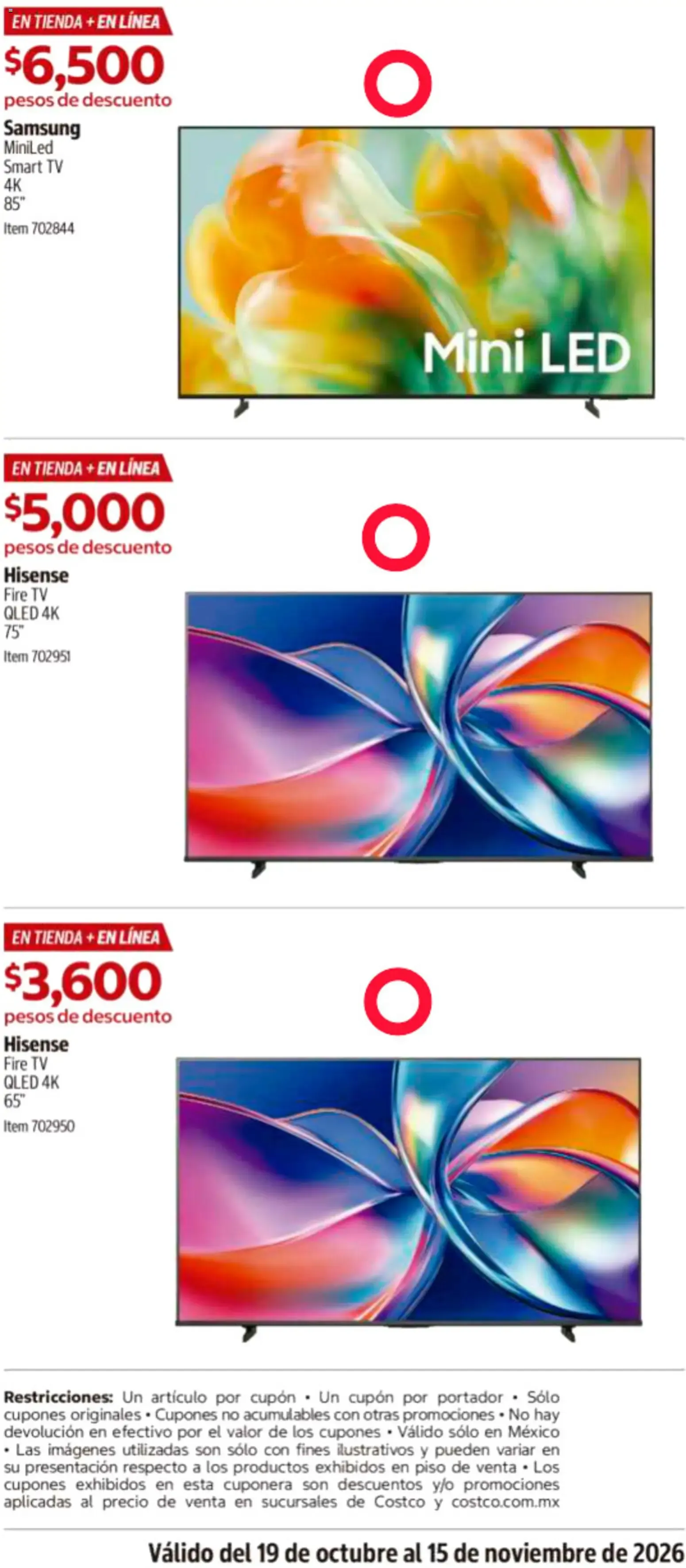 Catálogo de Catálogo COSTCO de 19/10/2026 - ofertas y promociones 19 de octubre al 15 de noviembre 2026 - Pagina 3