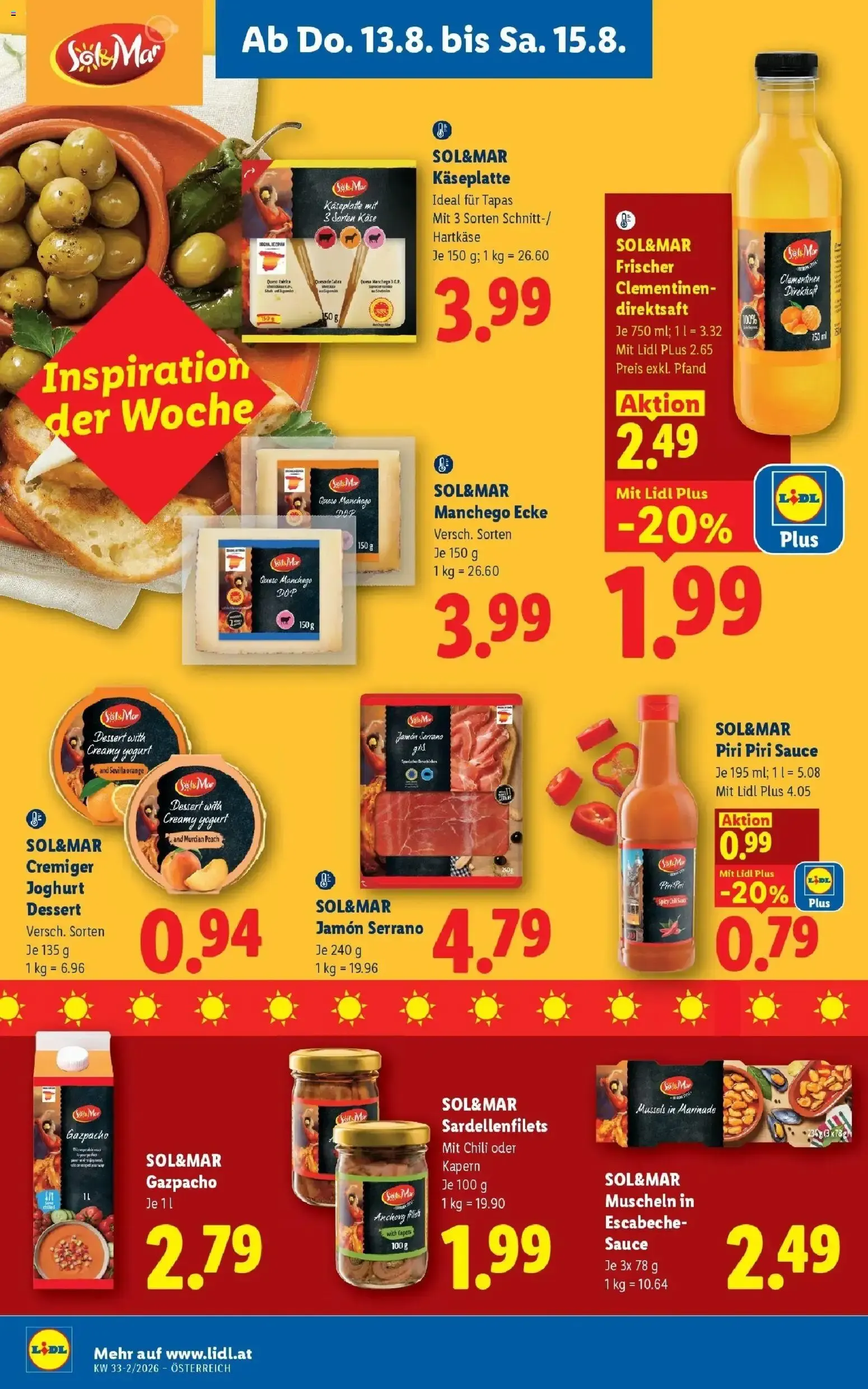 Mit Lidl Plus Österreichs günstigste Preise* von 13. August bis 14. August 2026 - Flugblätt seite  14