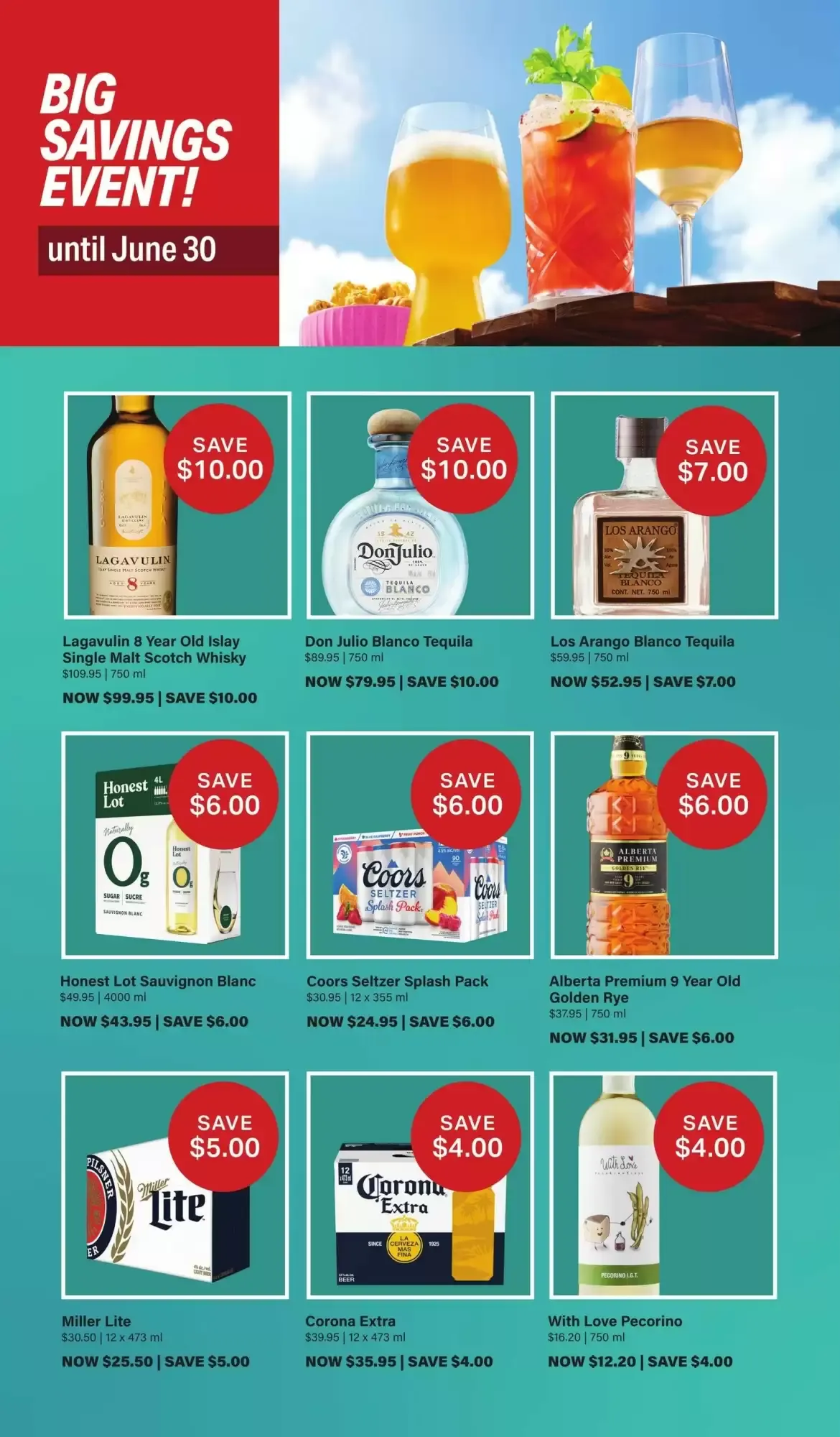 BIG SAVINGS EVENT!