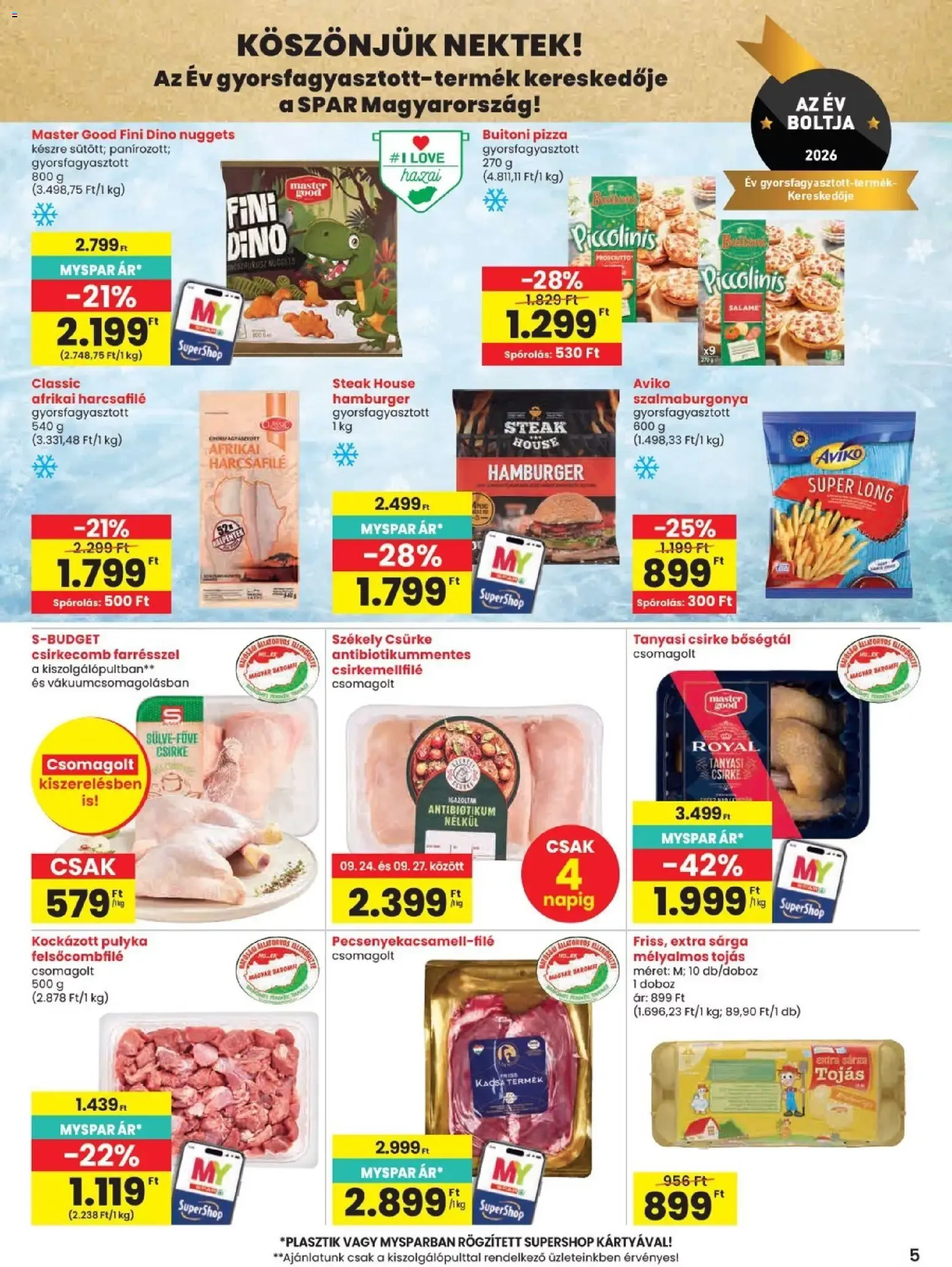 Katalógus SPAR Szülinapi akciók és szuper árak! szeptember 24.-tól szeptember 30.-ig 2026. - Oldal 5