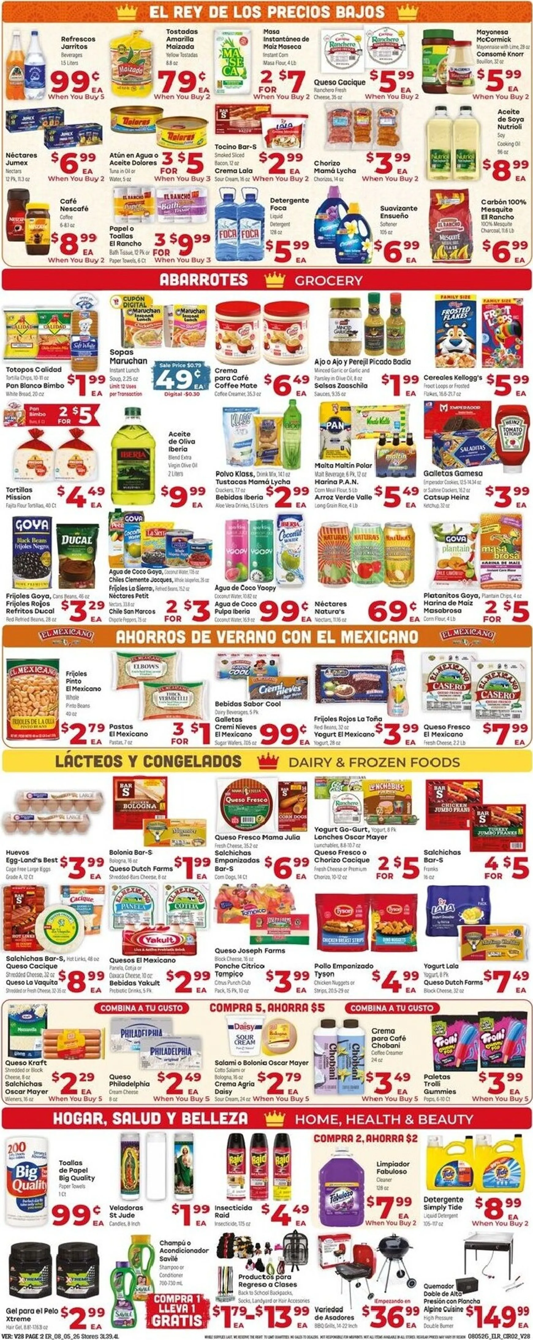 Weekly ad Current El Rancho leaflet valid from Wednesday 08/05/2026 to Tuesday 08/11/2026 from August 5 to August 11 2026 - Page 2