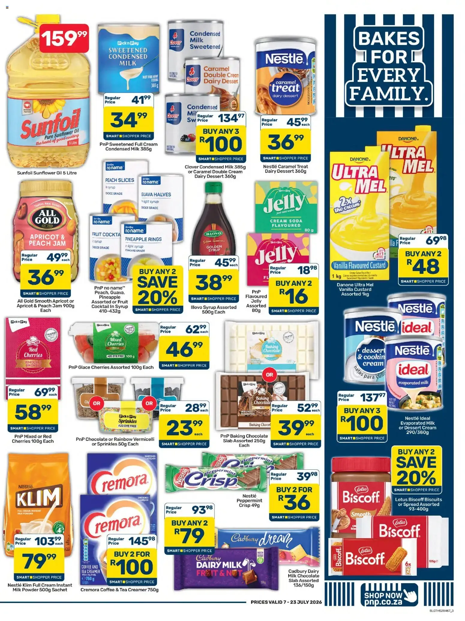 Pick n Pay - Bakes for Every Family from 7 July to 23 July 2026 - Catalogue Page 3