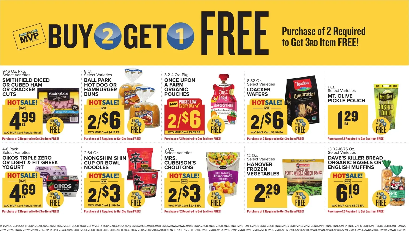 Weekly promotion Current Food Lion leaflet valid from Wednesday 10/21/2026 to Tuesday 10/27/2026 spanning from October 21 to October 27 2026 - Page 16 for Catalogue 365