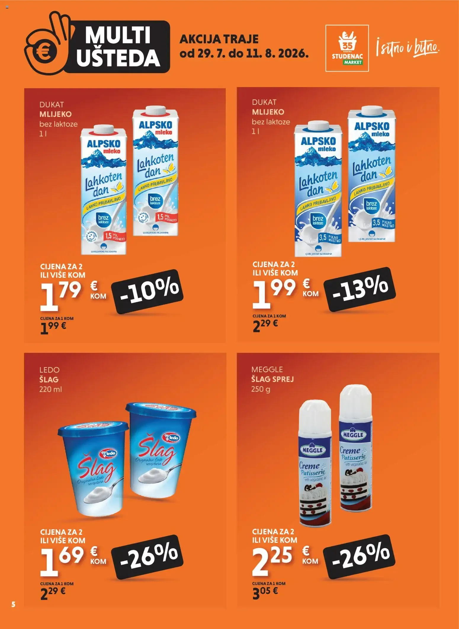 Katalog Multi Ušteda: Uzmi više, plati manje od 29. srpnja do 11. kolovoza 2026. - Pregled Stranica 5