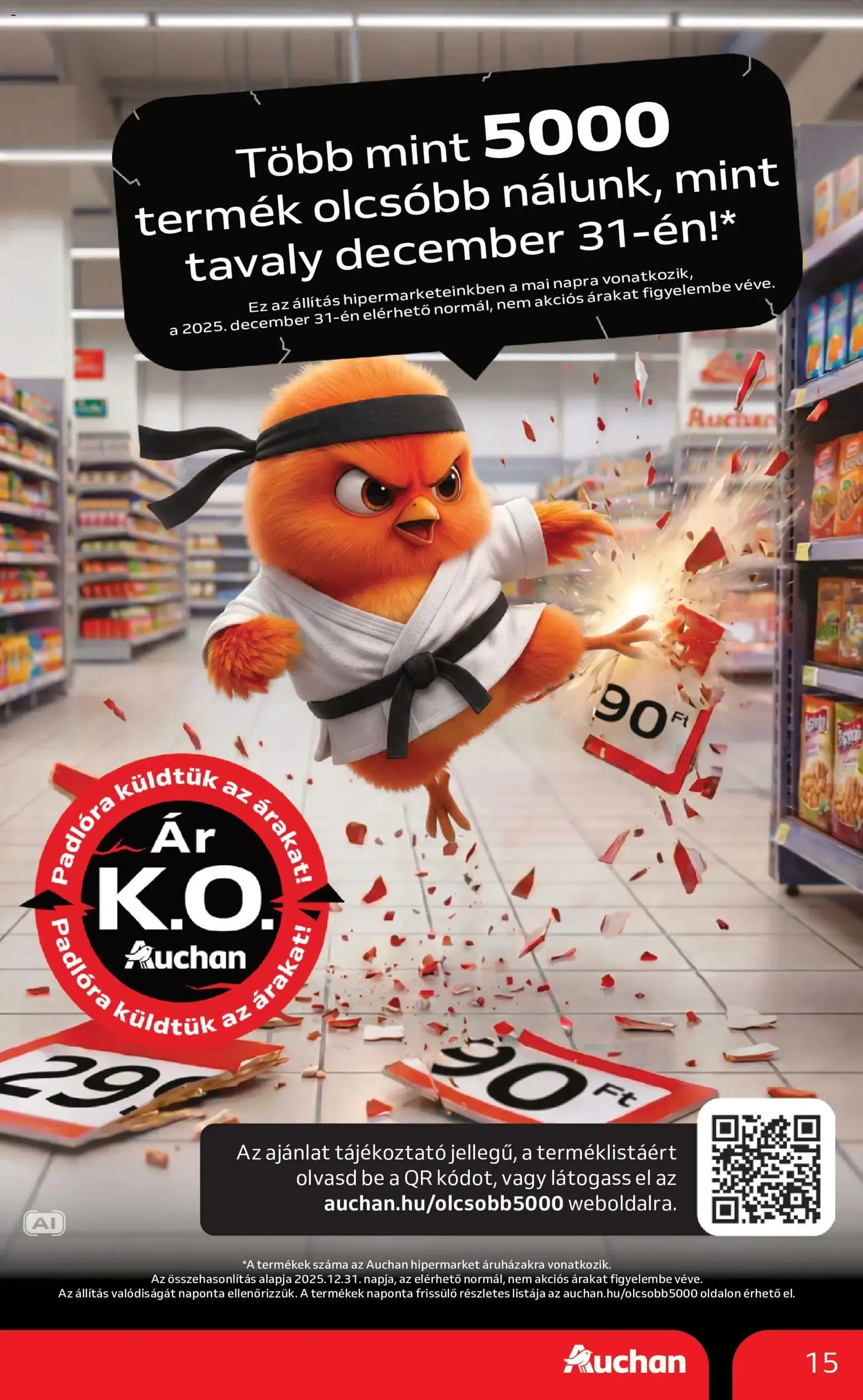 Katalógus Auchan akciós újság - 2026.08.21. -tól/töl > akció, lapozható szórólap 🛍️ augusztus 21.-tól augusztus 26.-ig 2026. - Oldal 15