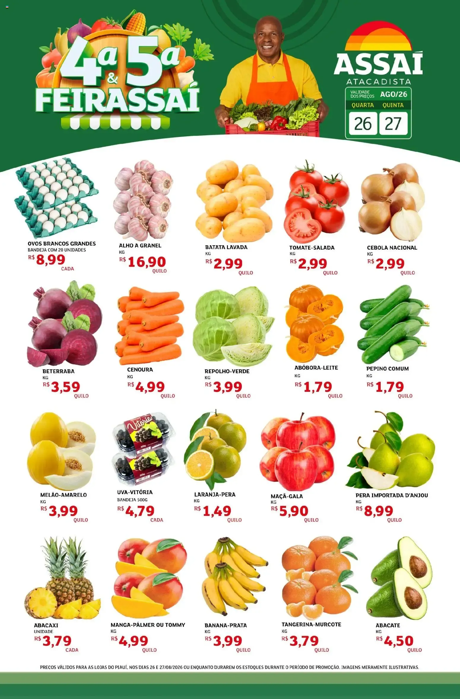 Encarte de Assaí Atacadista ofertas - PI de 26/08/2026 | Promoções Online 26 de agosto até 27 de agosto 2026 - Pagina 1