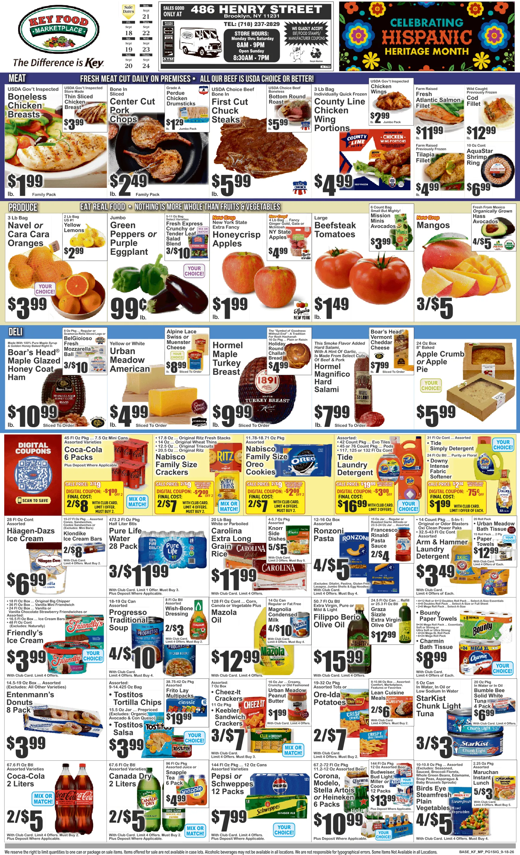 Weekly ad Current Key Food - Marketplace leaflet valid from Friday 09/18/2026 to Thursday 09/24/2026 from September 18 to September 24 2026 - Page 1