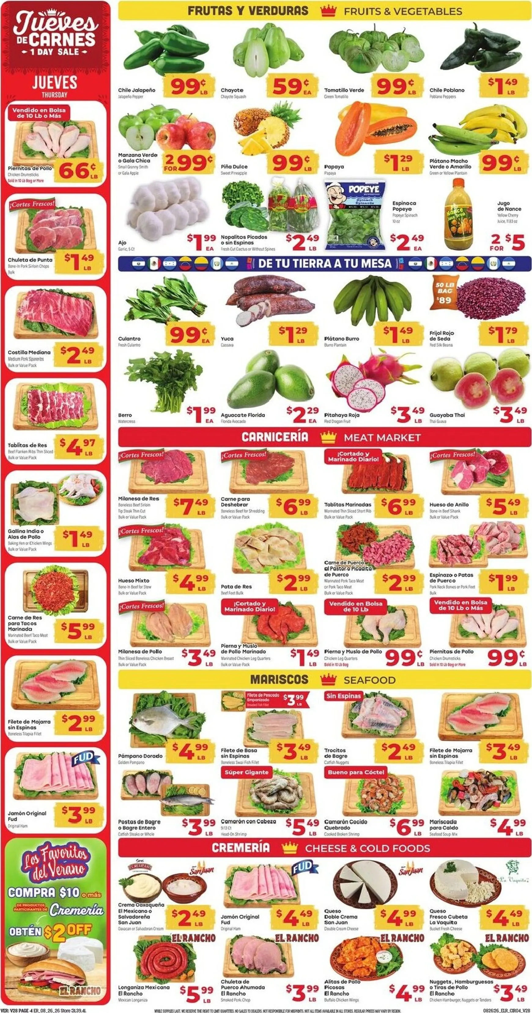 Weekly ad El Rancho: Los Favoritos del Verano from August 26 to September 1 2026 - Page 4