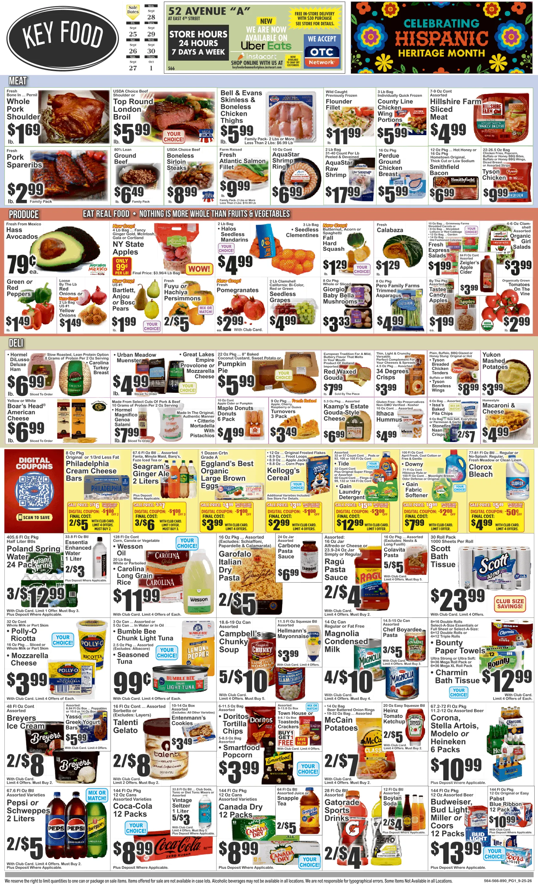 Weekly ad Current Key Food leaflet valid from Friday 09/25/2026 to Thursday 10/01/2026 from September 25 to October 1 2026 - Page 1