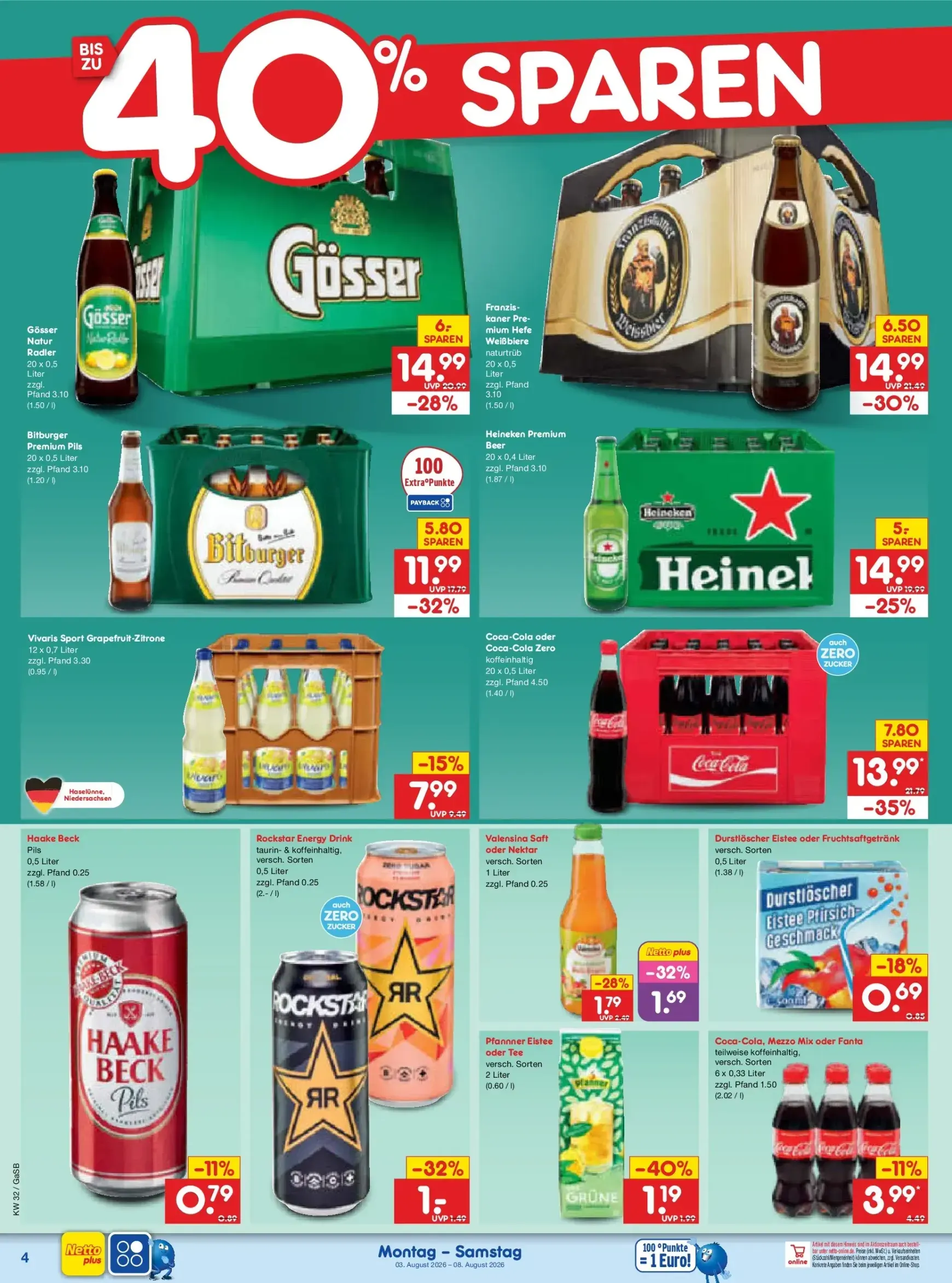 Netto Marken Discount Prospekt – von Montag 03.08.2026 bis Samstag 08.08.2026 von 3. August bis 8. August 2026 - Prospekt seite 8