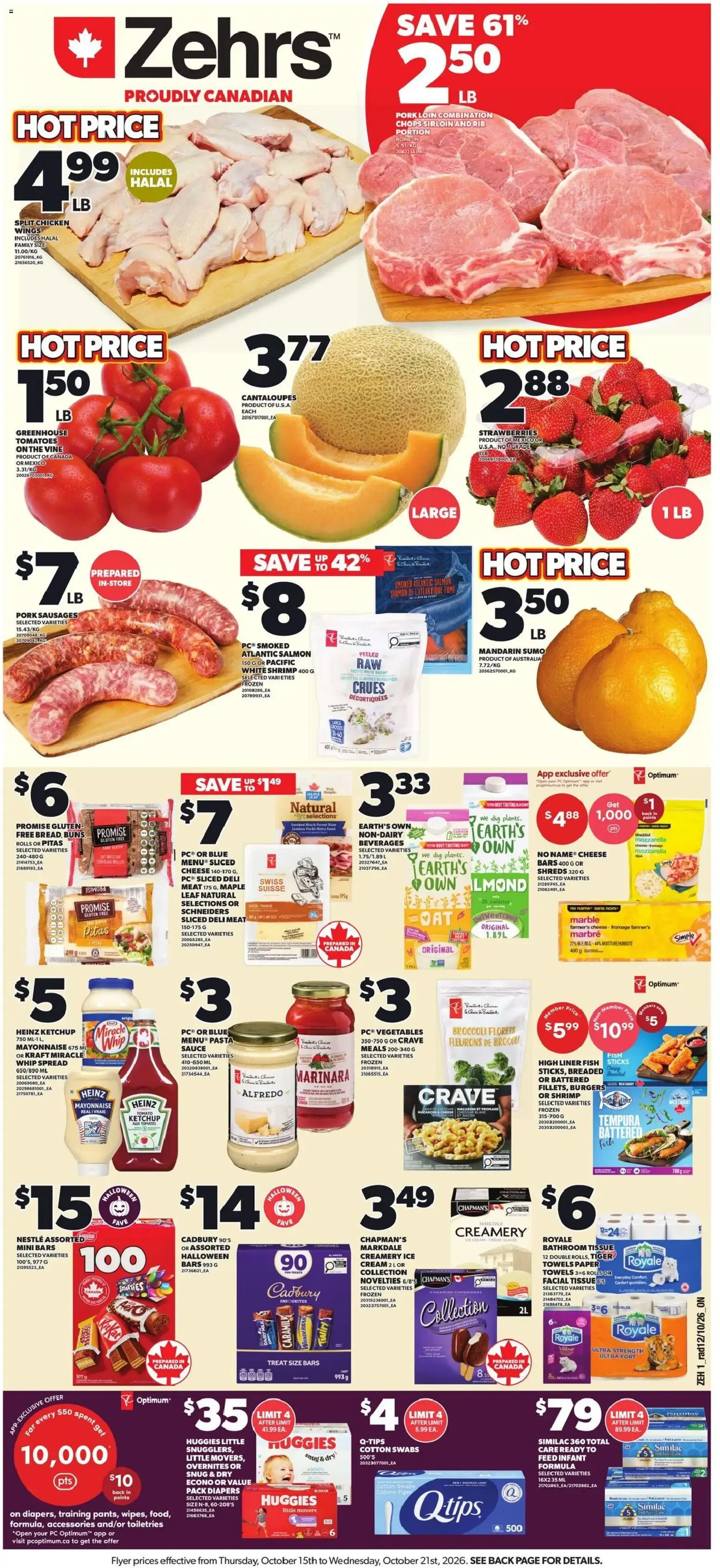 Zehrs weekly flyer / circulaire from Oct 15, 2026 > weekly specials & deals