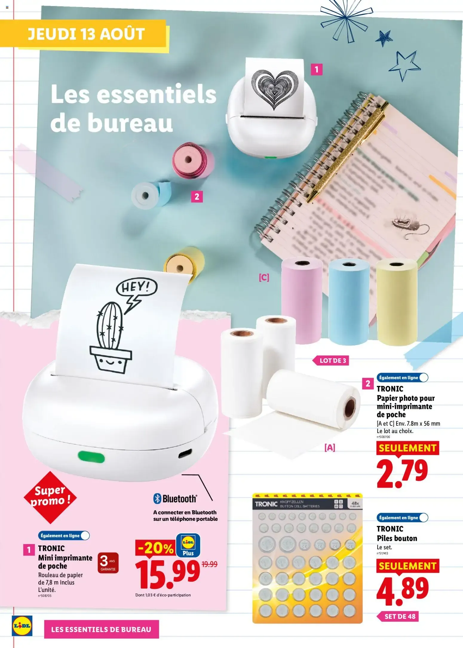 Lidl: Préparez la rentrée ! du 13 août au 20 août 2026 - Catalogue page 14