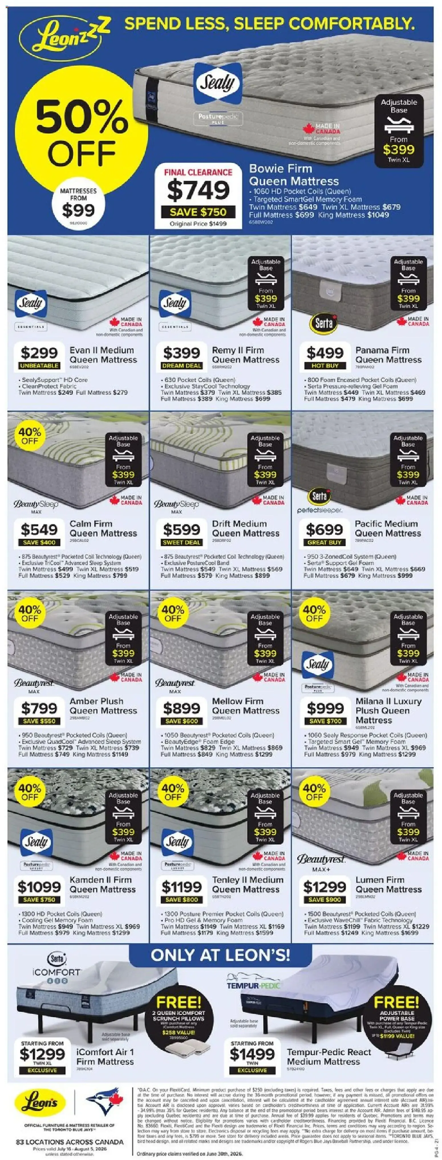 Leon's Summer Sale -A-BRATION Flyer from July 16 to August 5 2026 - flyer page 4
