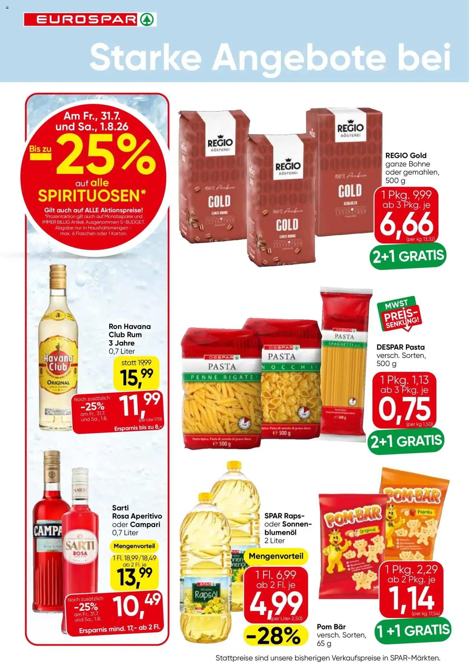 Eurospar Flugblatt von 30.07.2026 - Aktuelle Angebote von 30. Juli bis 12. August 2026 - Flugblätt seite  10