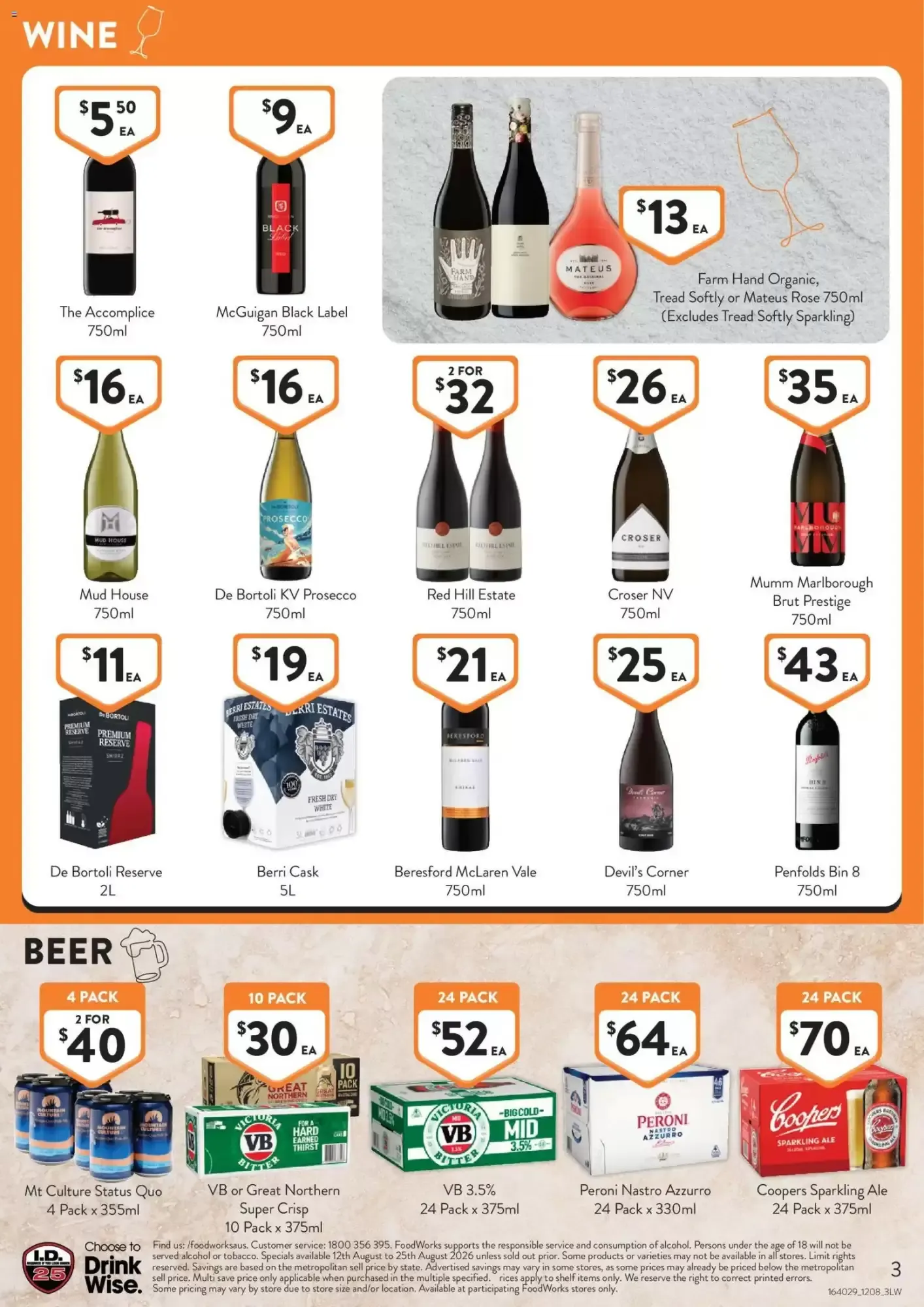 Foodworks Liquor - Catalogue valid from 12 August to 25 August 2026 - page 3