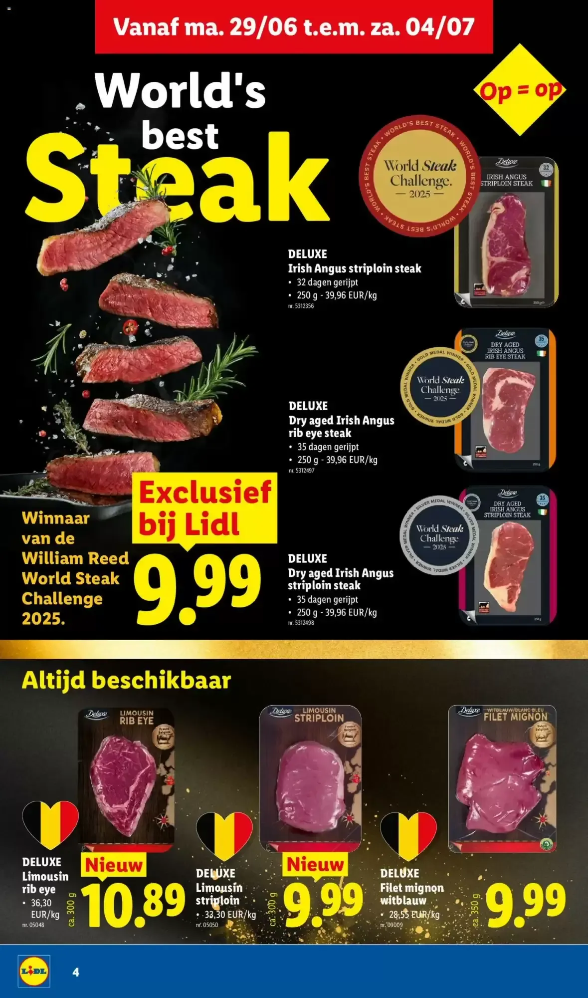 Lidl: World's best Steak y grandes ofertas van 29 juni tot 4 juli 2026 - folder pagina 4